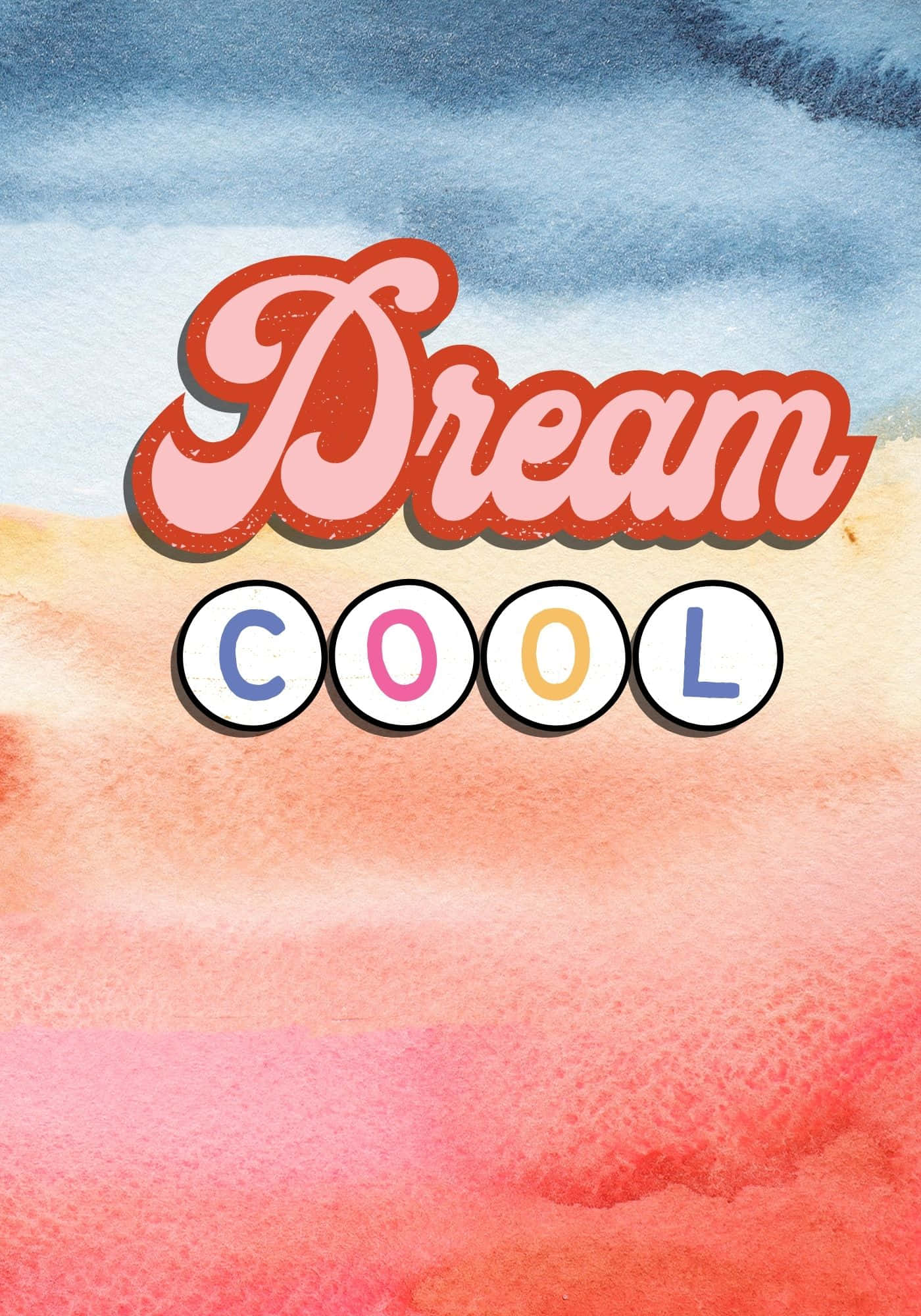 Drøm cool akvarelgradient baggrund Wallpapers