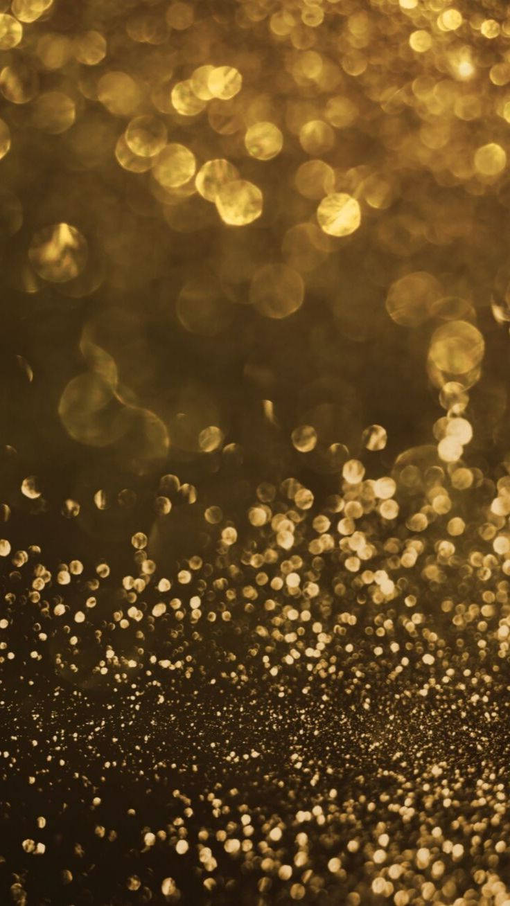 Drømmende Guldglitter Funklende iPhone Wallpapers