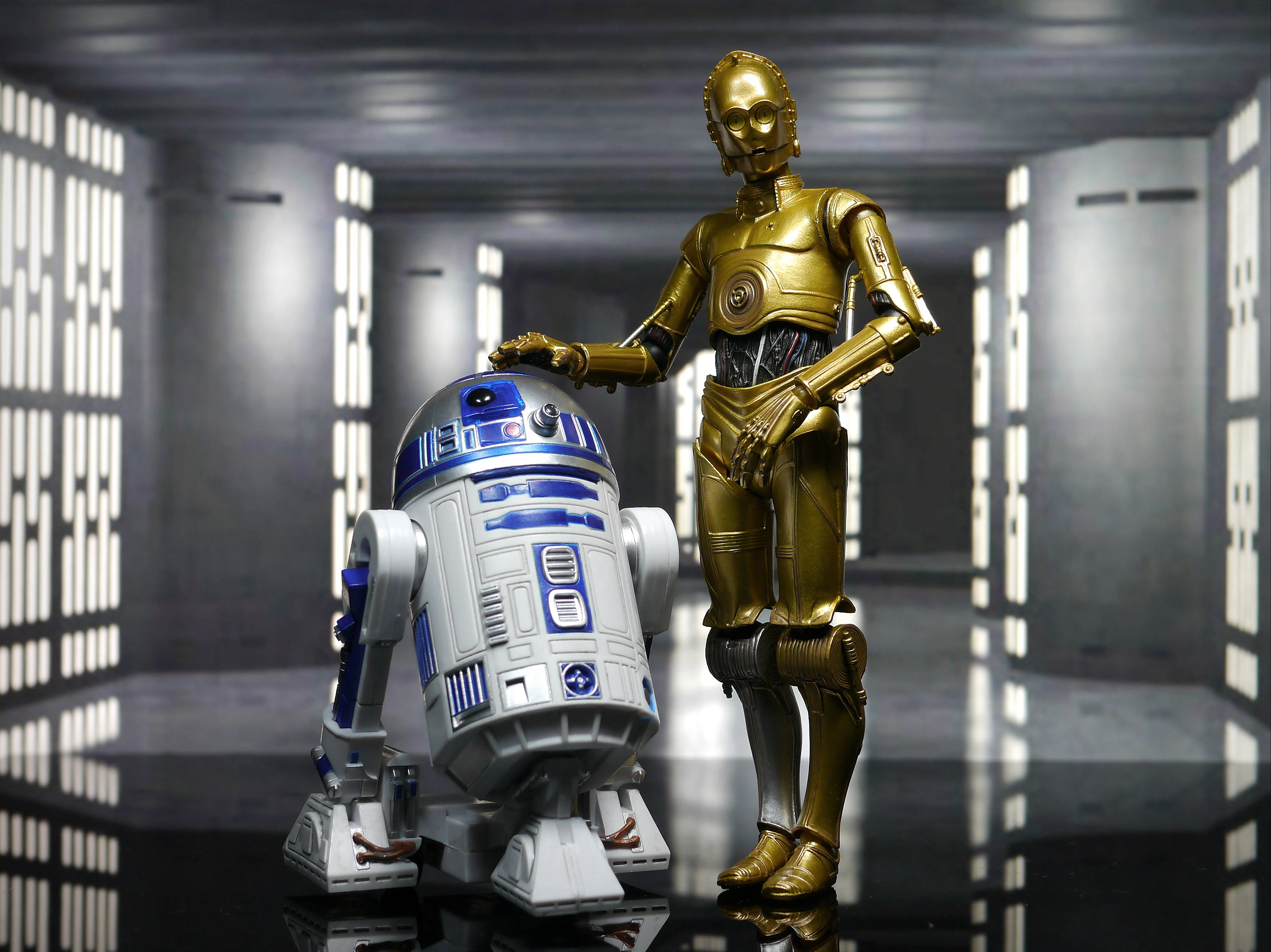 Droider C3PO R2D2 Venner Wallpapers