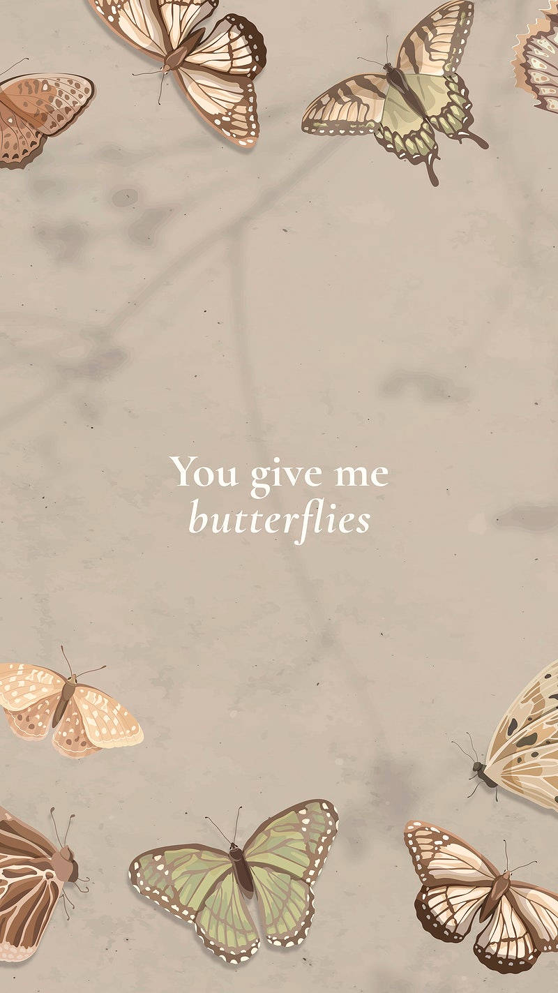 Du giver mig sommerfugle Wallpapers