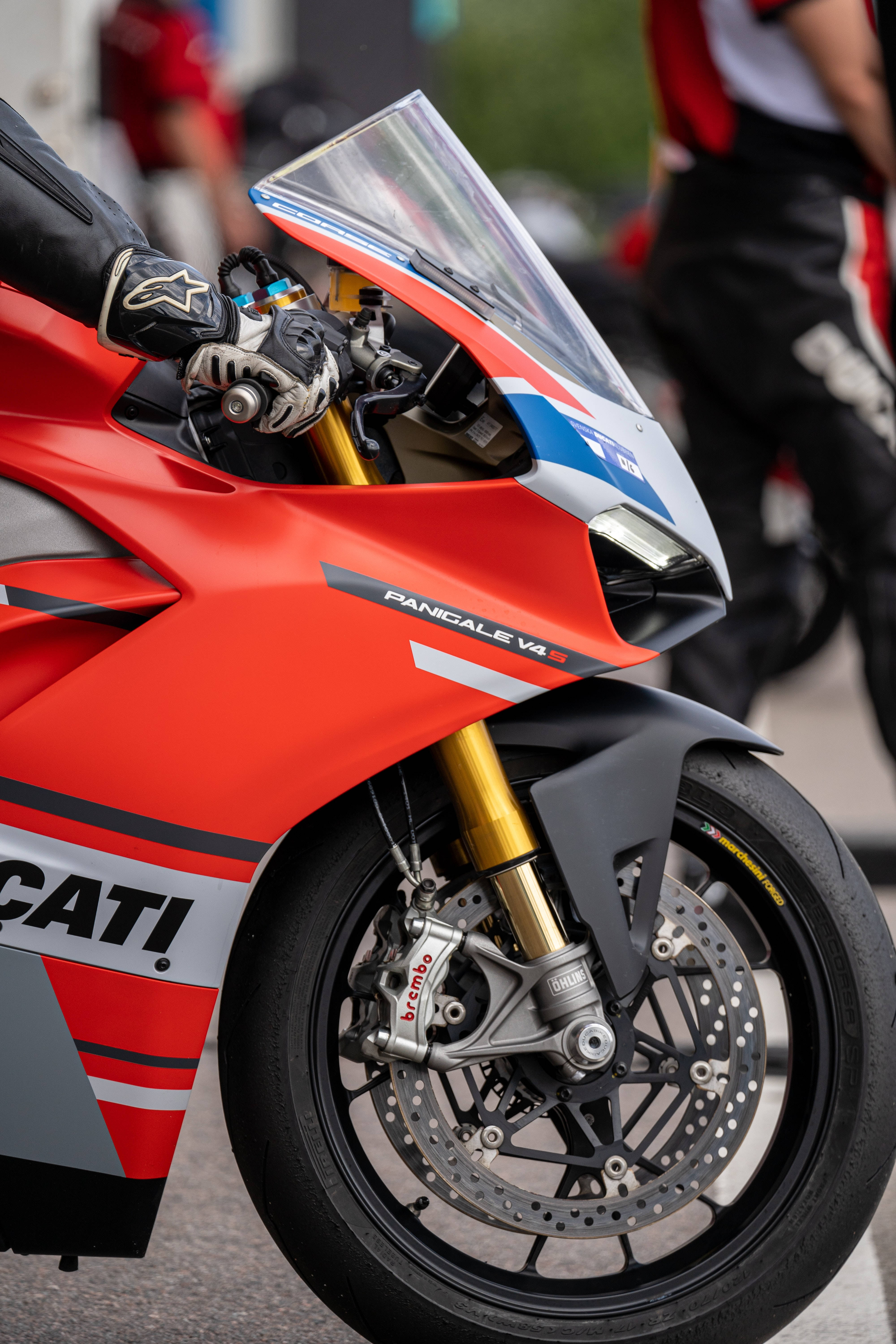 Ducati Panigale V4S Rød Motorcykel Wallpapers