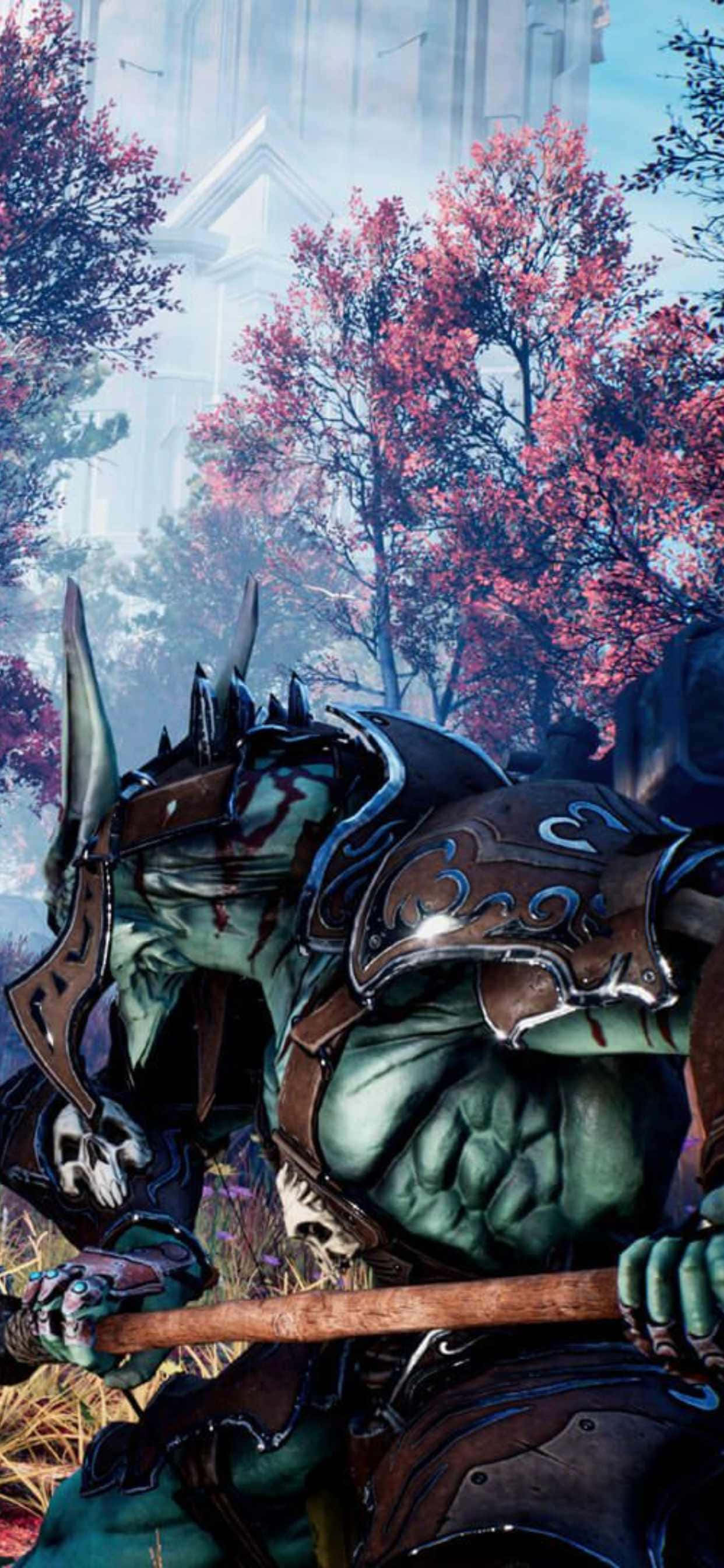 Dynamisk fantasy-eventyr venter i Godfalls verden Wallpapers