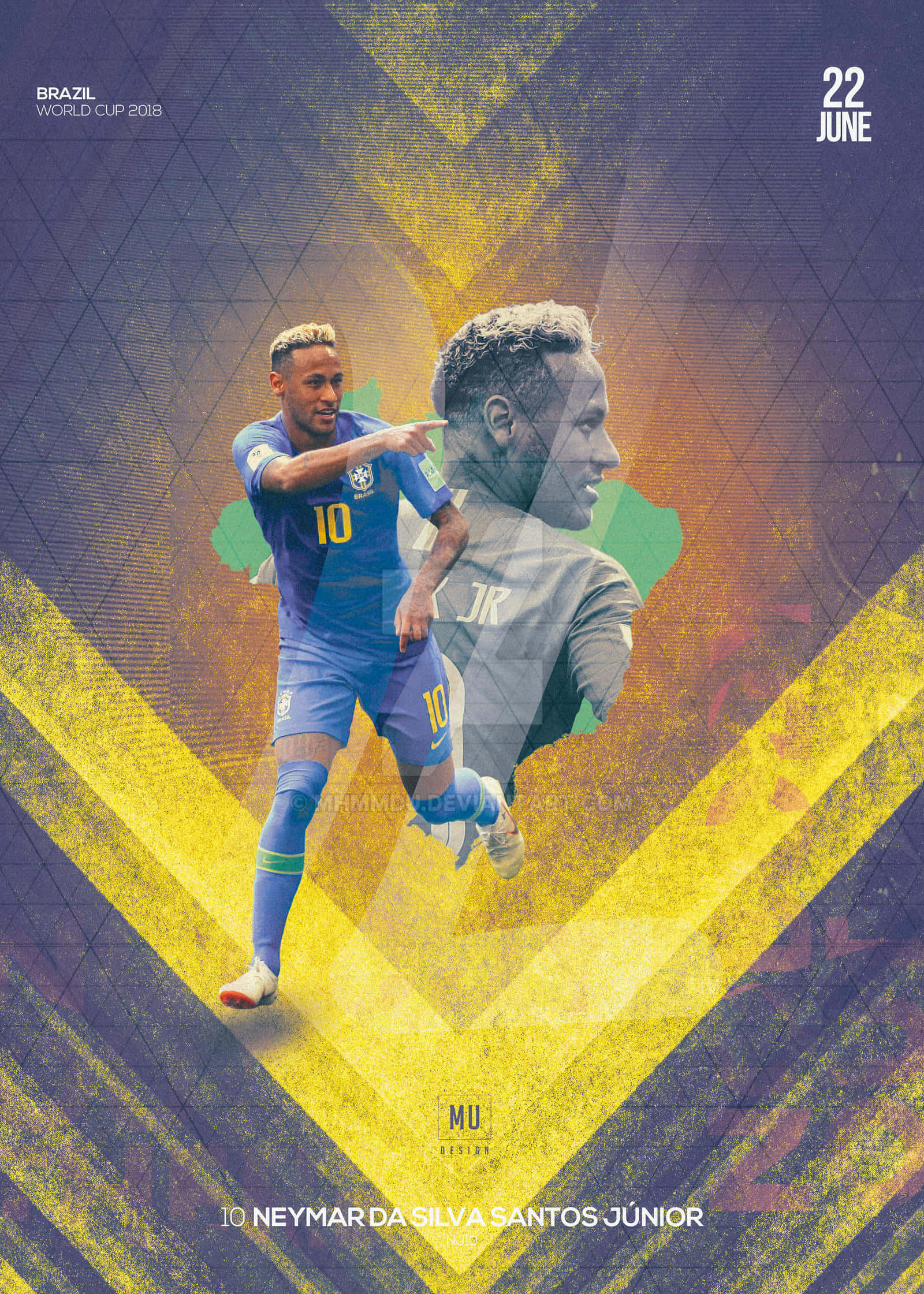 Dynamisk Neymar Jr i aktion under en professionel fodboldkamp Wallpapers