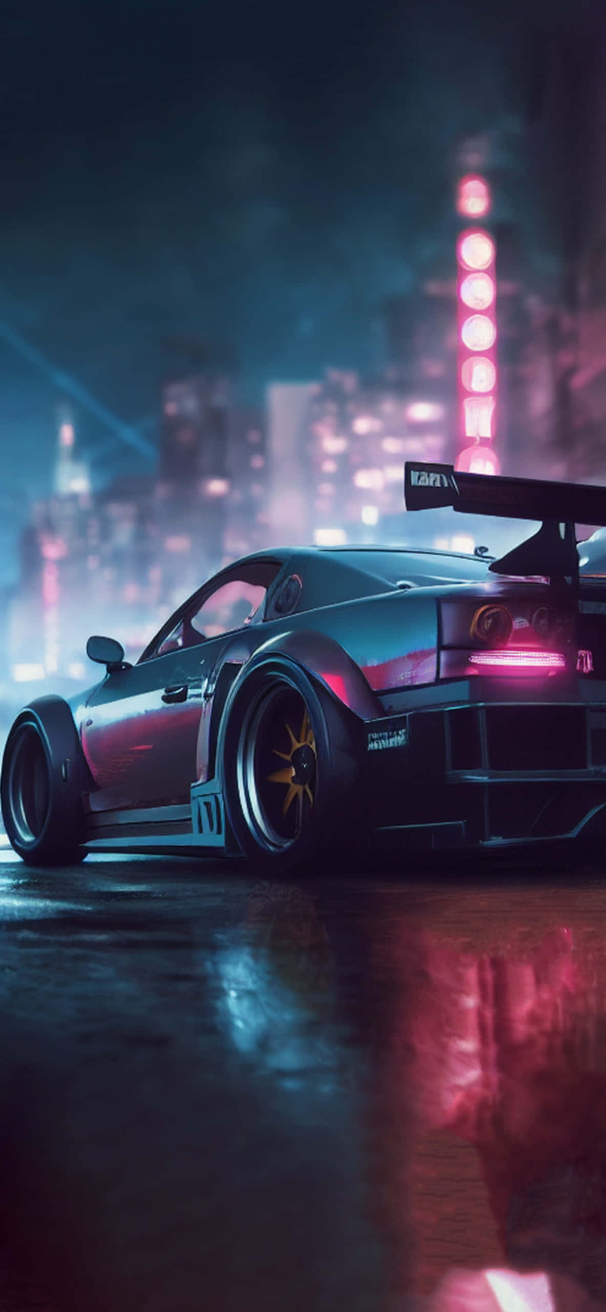 Dynamisk Spiloplevelse på Pixel 3 – Need For Speed Heat Baggrund Wallpapers
