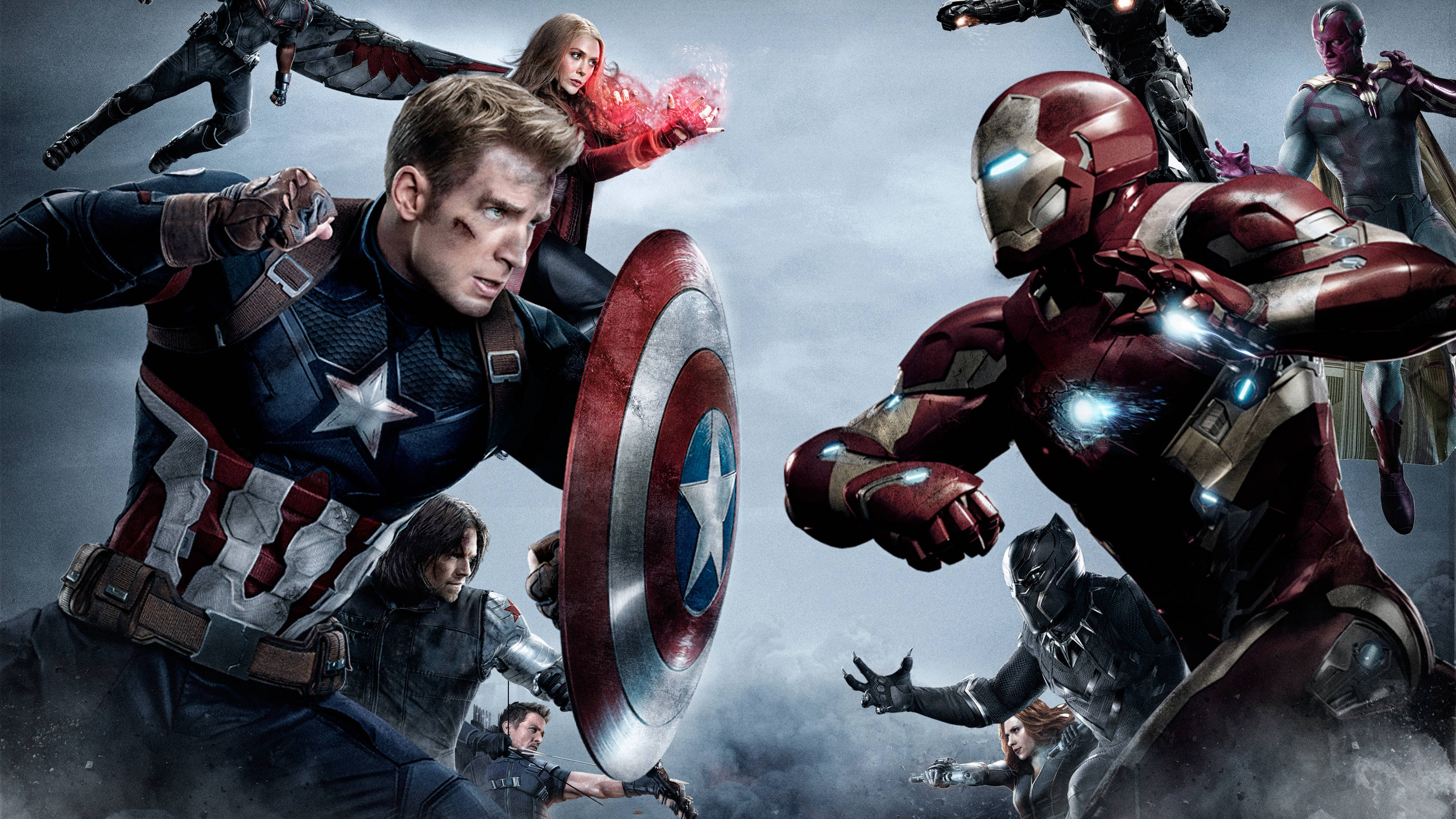 Dyster plakat Captain America Civil War Wallpapers