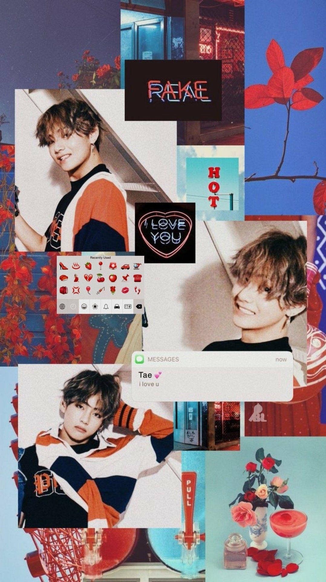 Efterårsdreng BTS medlem V æstetik Wallpapers