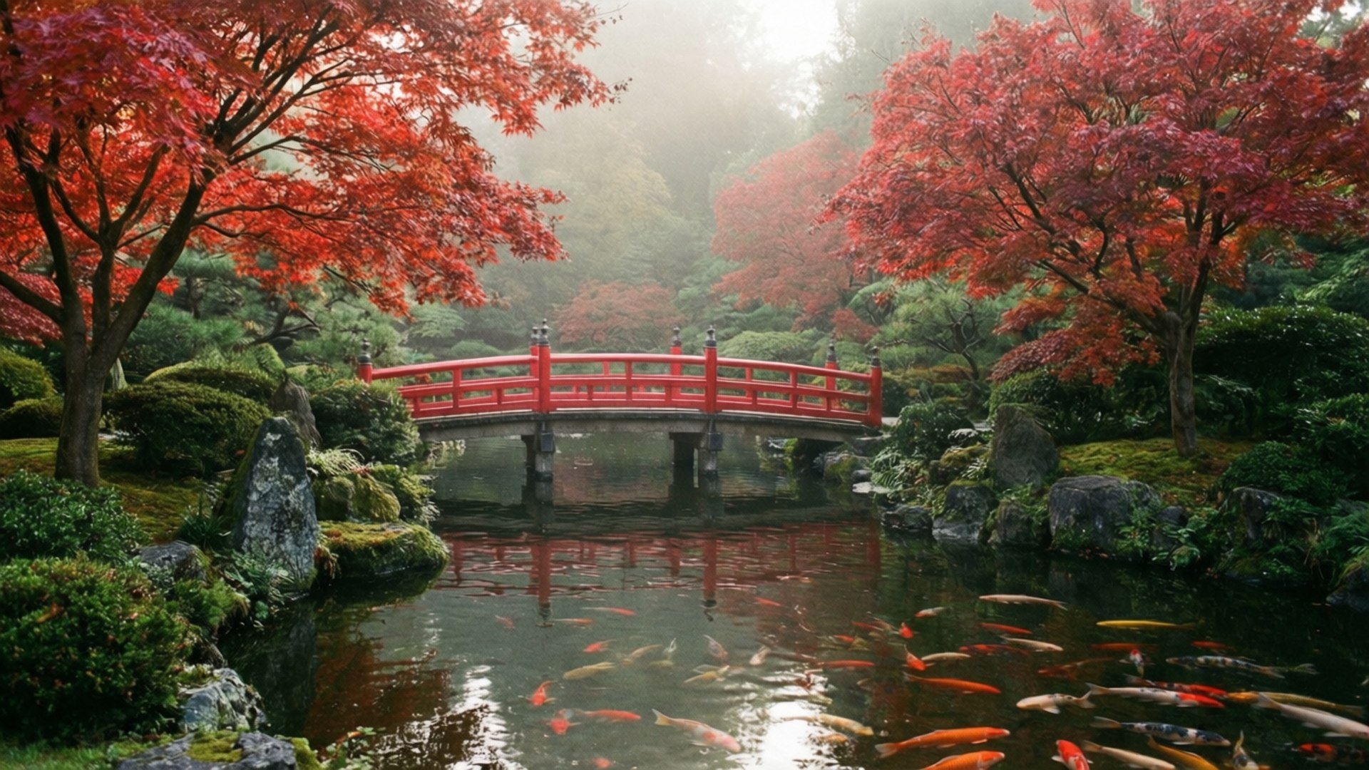 Efterårsjapansk Have Wallpapers