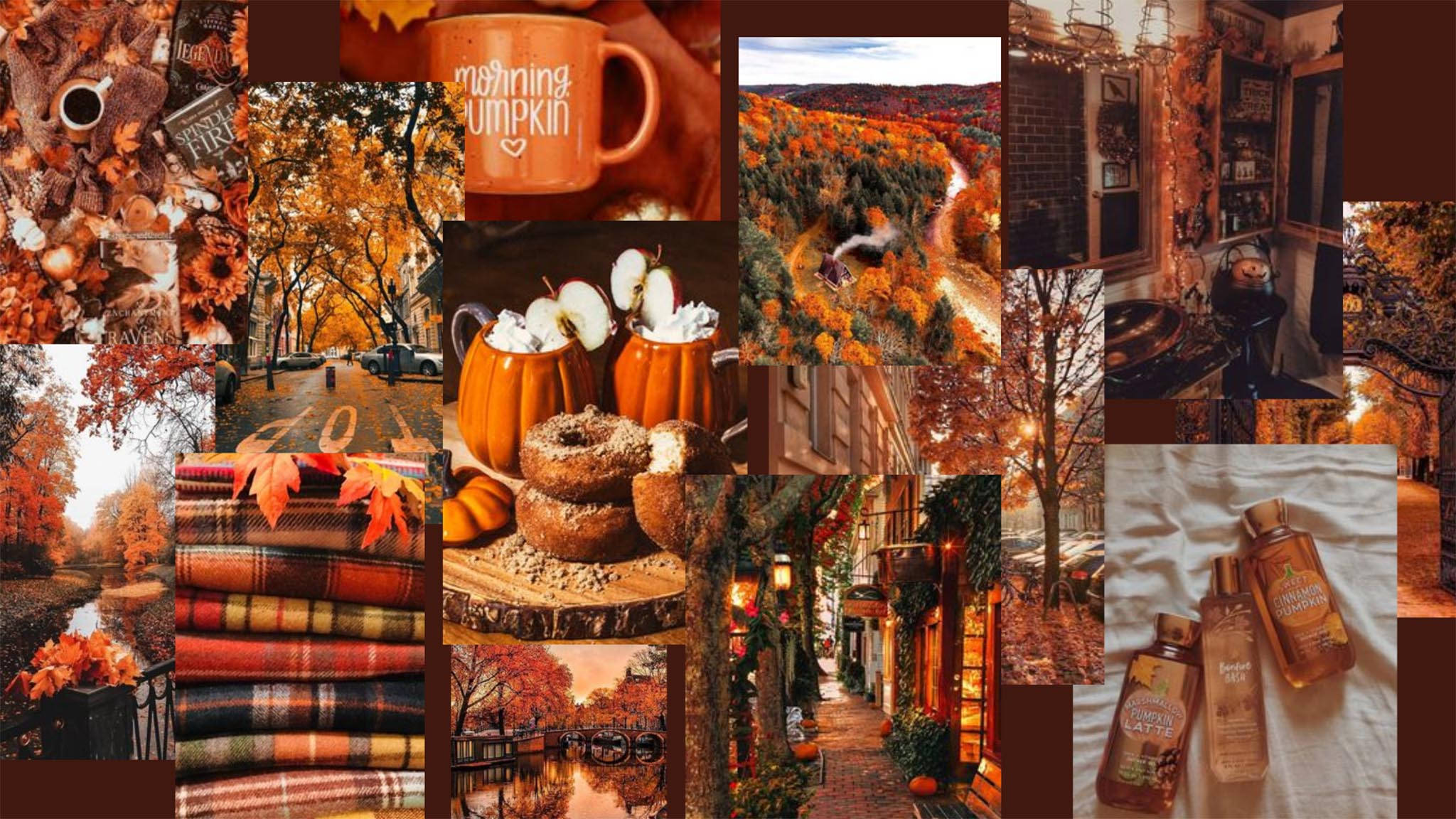 Efterårsæstetisk collage Wallpapers