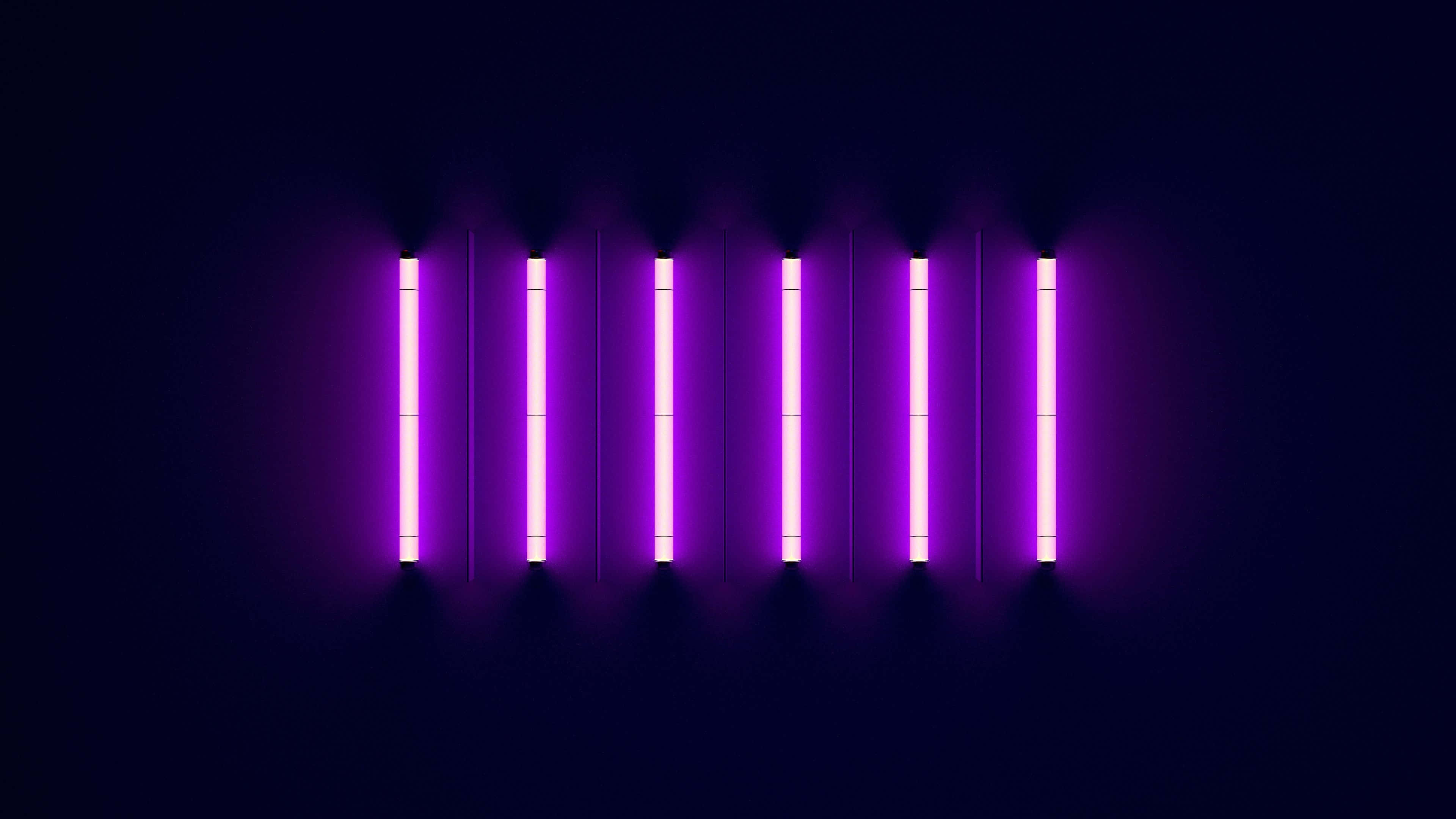 Eksplosion af neonlilla Wallpapers