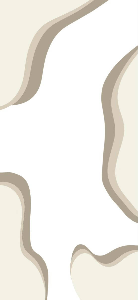 Elegant æstetisk creme neutral iPhone-baggrund Wallpapers