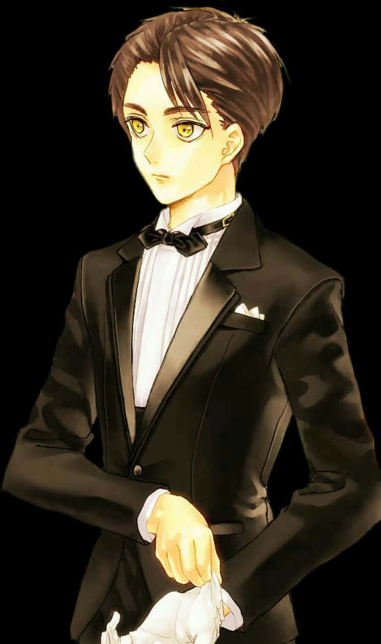 Elegant anime-figur i smoking Wallpapers