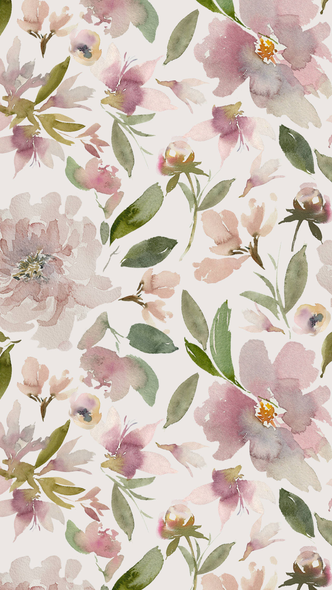 Elegant blomsterdesign til telefon Wallpapers
