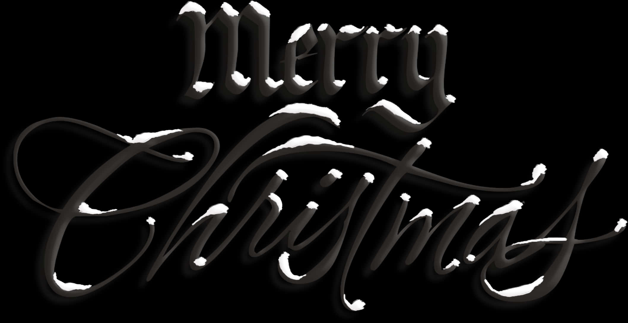 Elegant julehilsen med kalligrafi Wallpapers