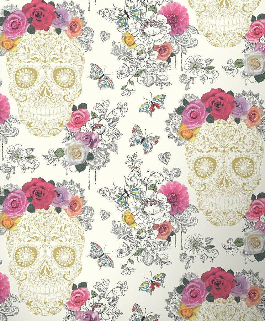 Elegante Sukkerkranier På Hvid Wallpapers