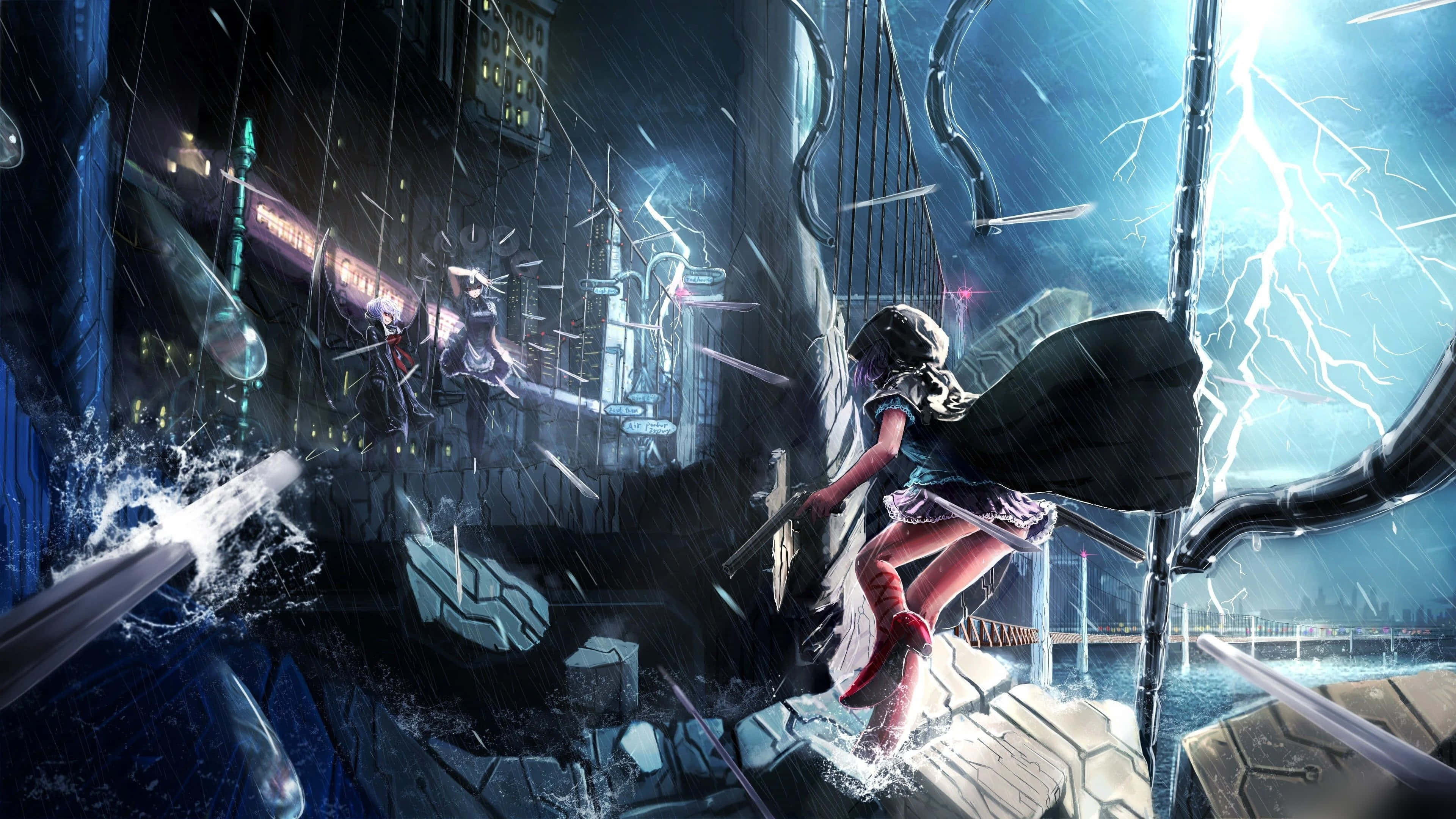 Elektricitet ser ud til at være det nye foretrukne våben i denne intense animekamp. Wallpapers