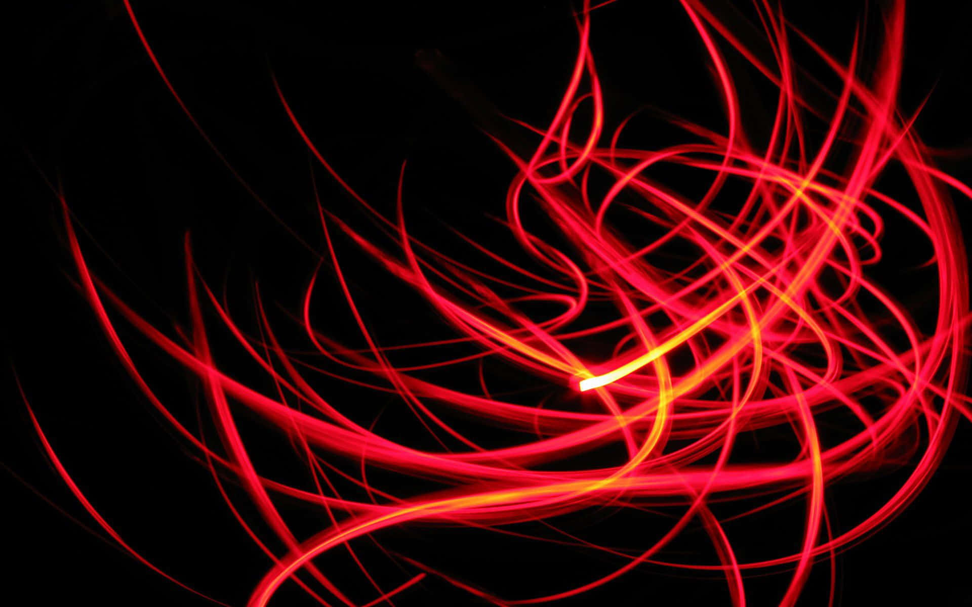 Elektrisk neonlys rød baggrund Wallpapers