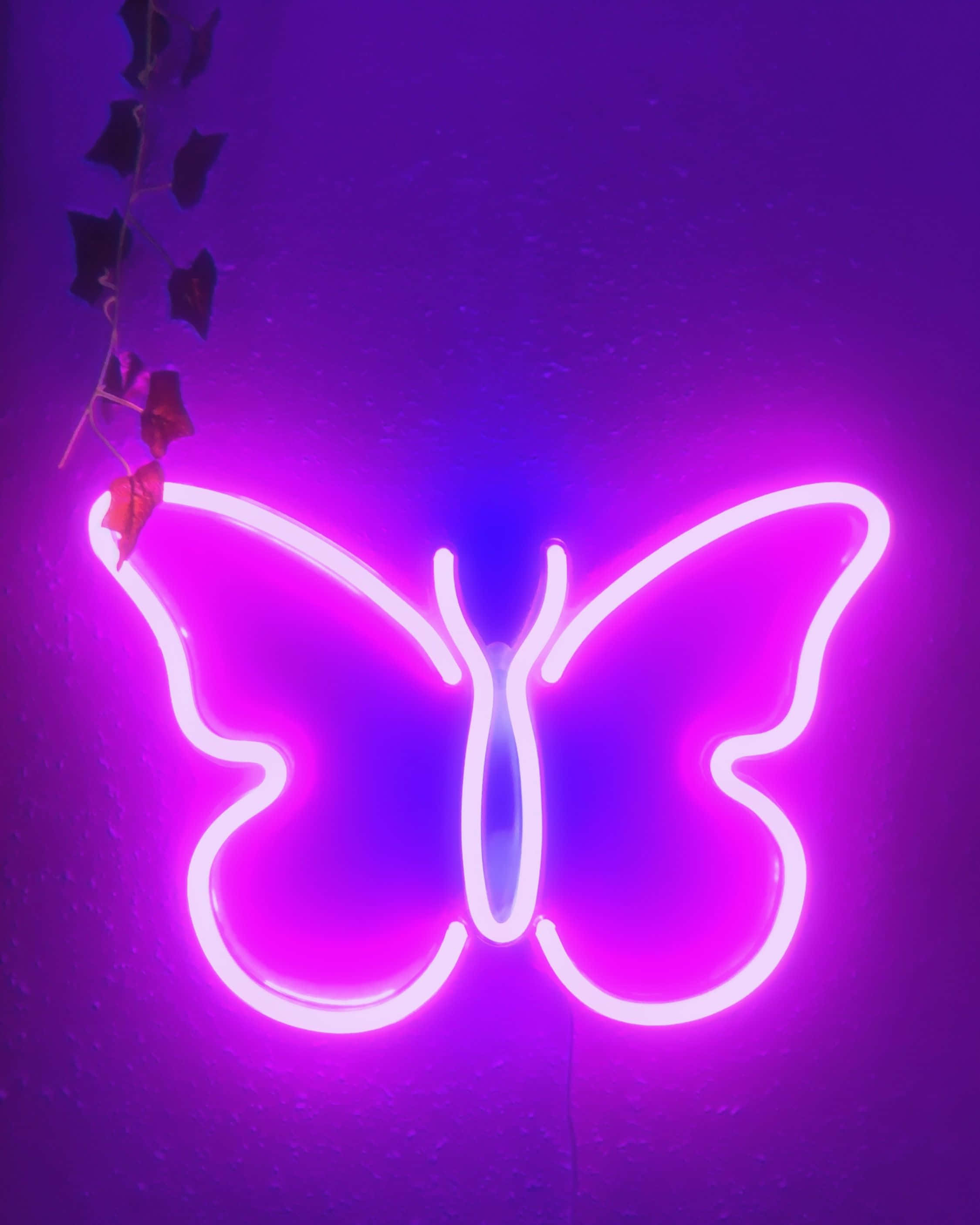 Elektrisk neonlys æstetisk lykke Wallpapers