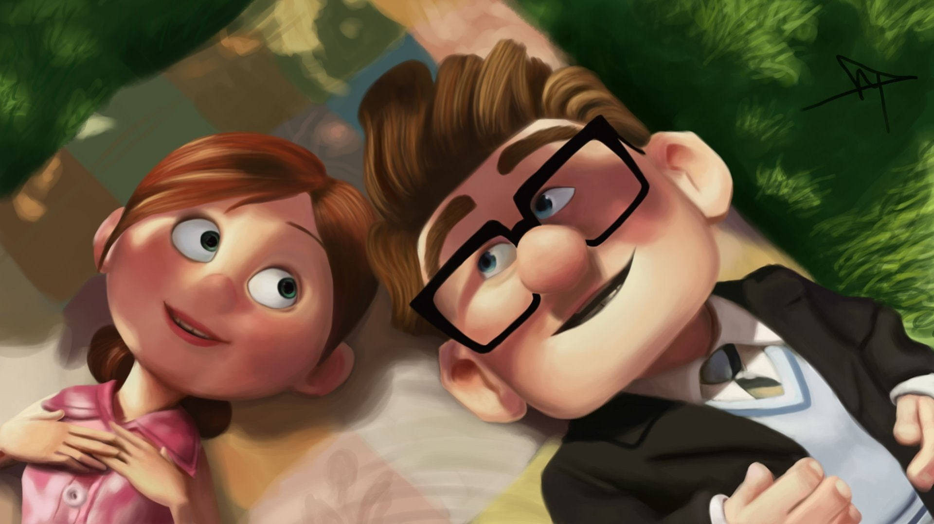 Ellie og Carl Fredricksen fra filmen Up Wallpapers