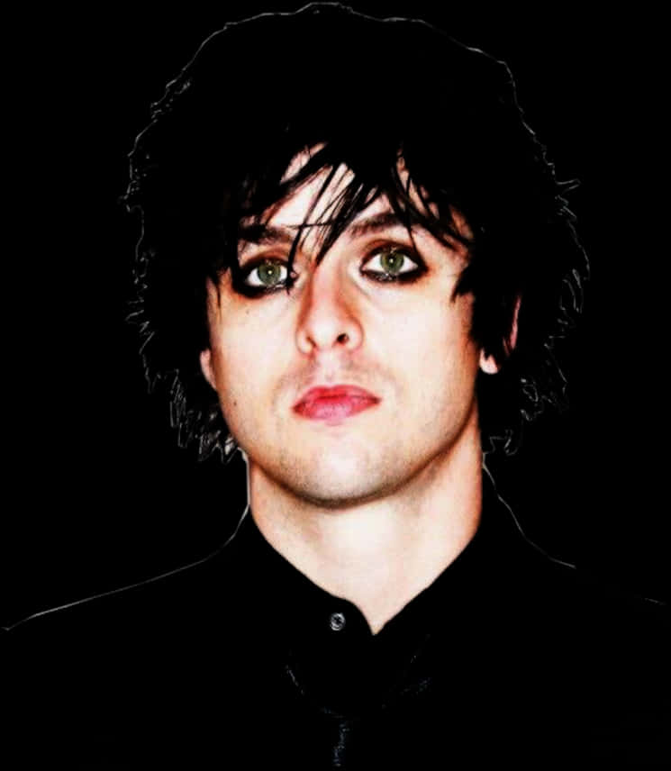 Emo-frisure mand sort baggrund Wallpapers