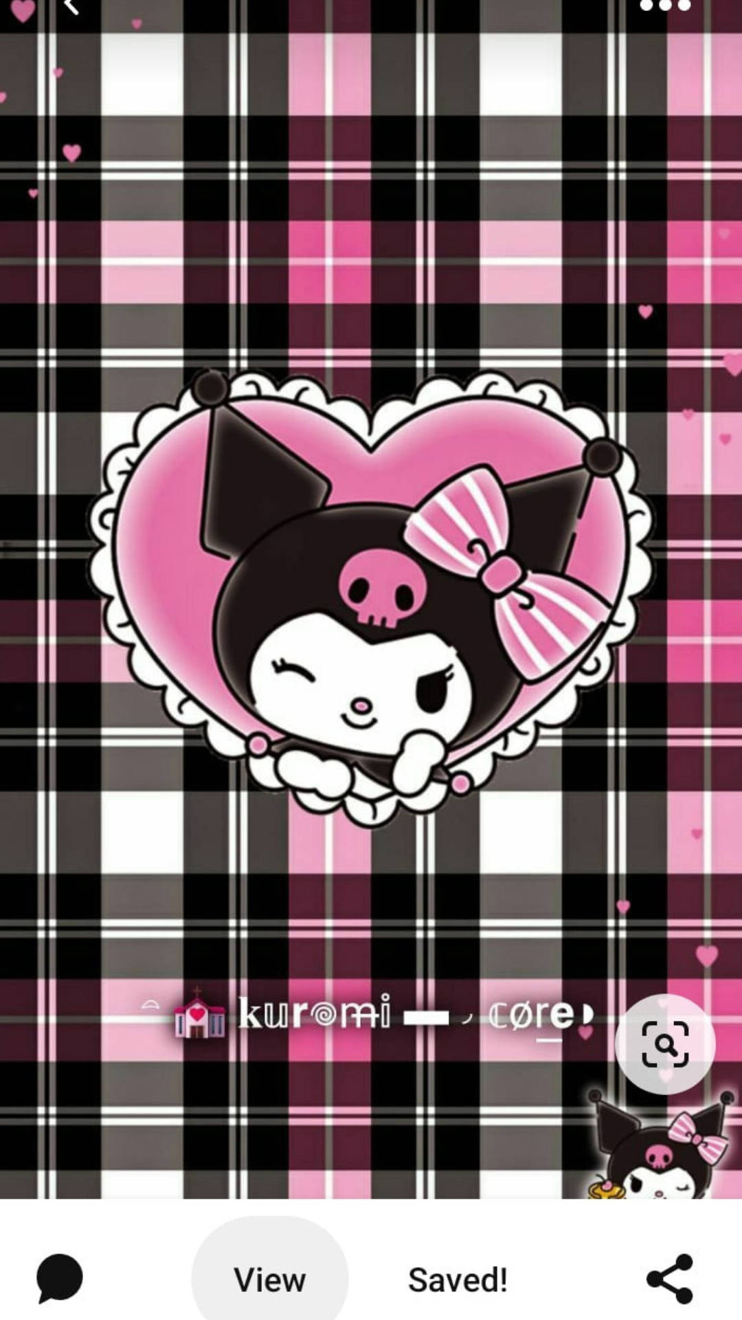 Emo-stil My Melody Kuromi Baggrund Wallpapers