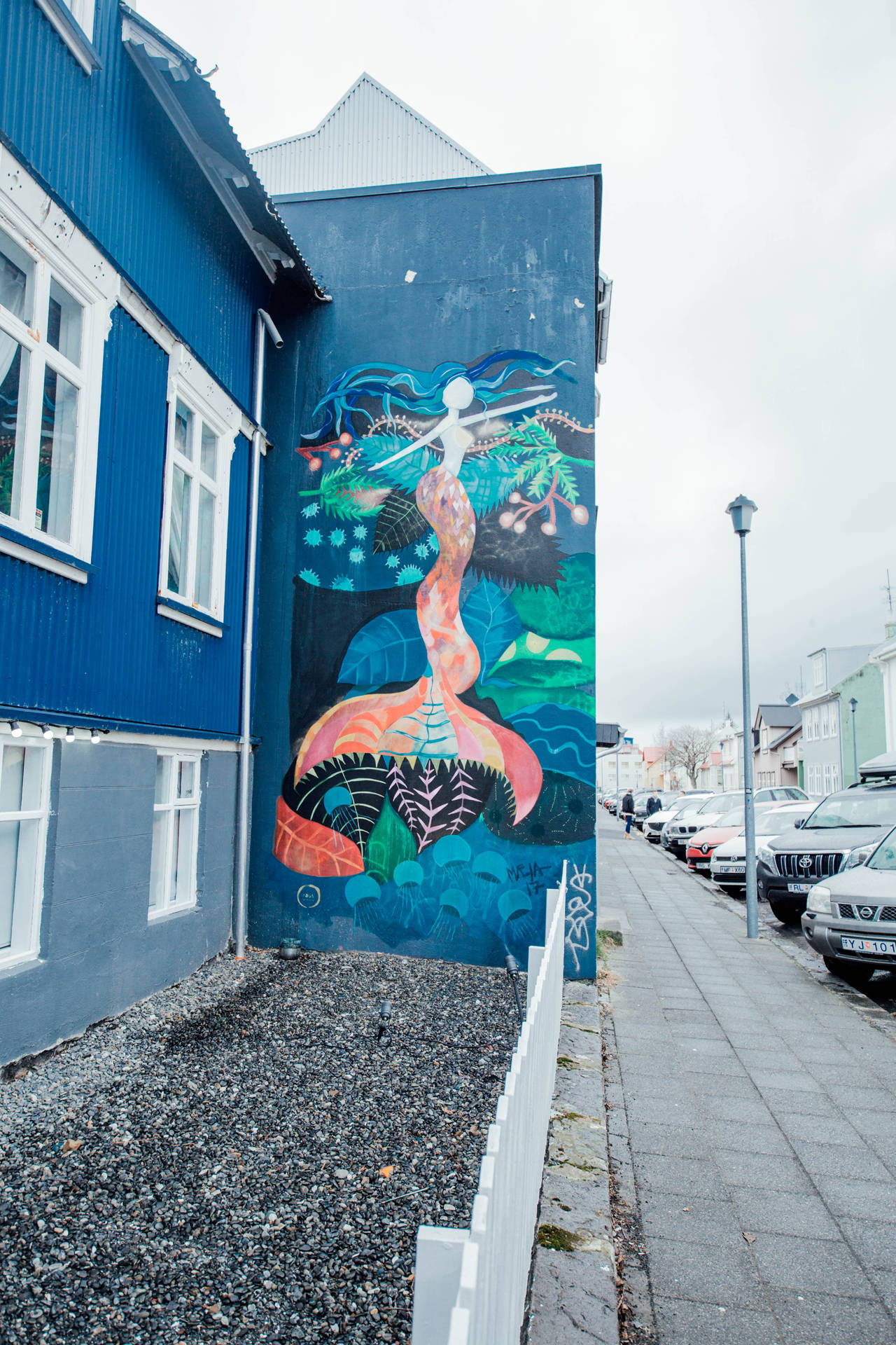 Smuk abstrakt havfruemural wallpaper. — Havfrue Wallpapers