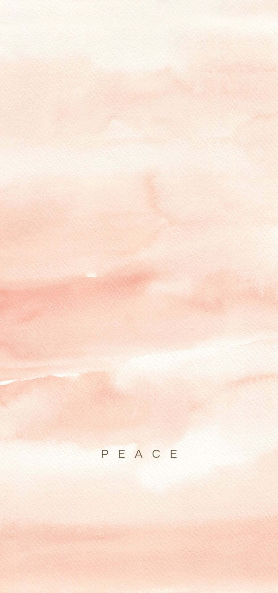 en akvarelmaleri af en lyserød himmel med ordet peace Wallpapers