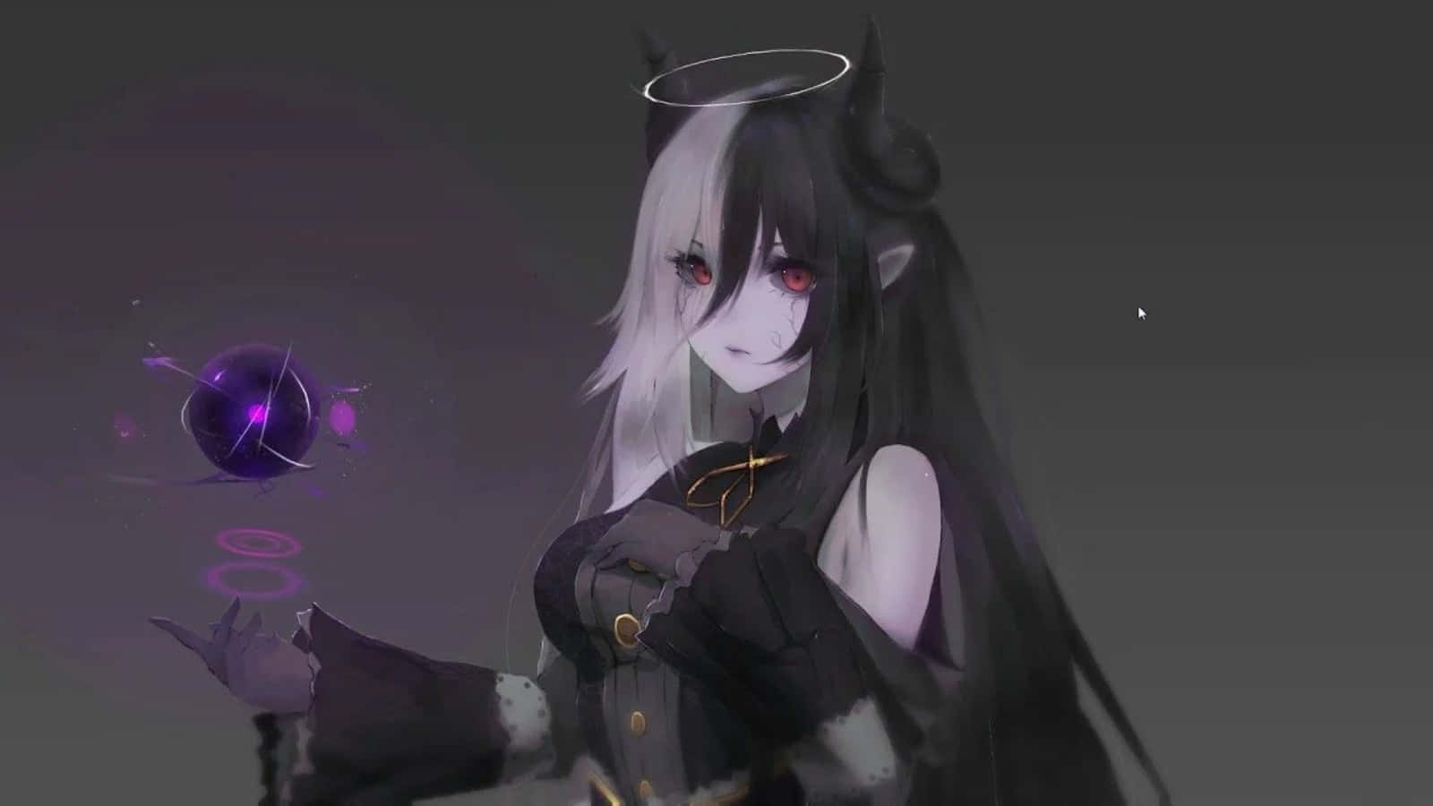 En Anime-dæmon der lurer i skyggerne Wallpapers