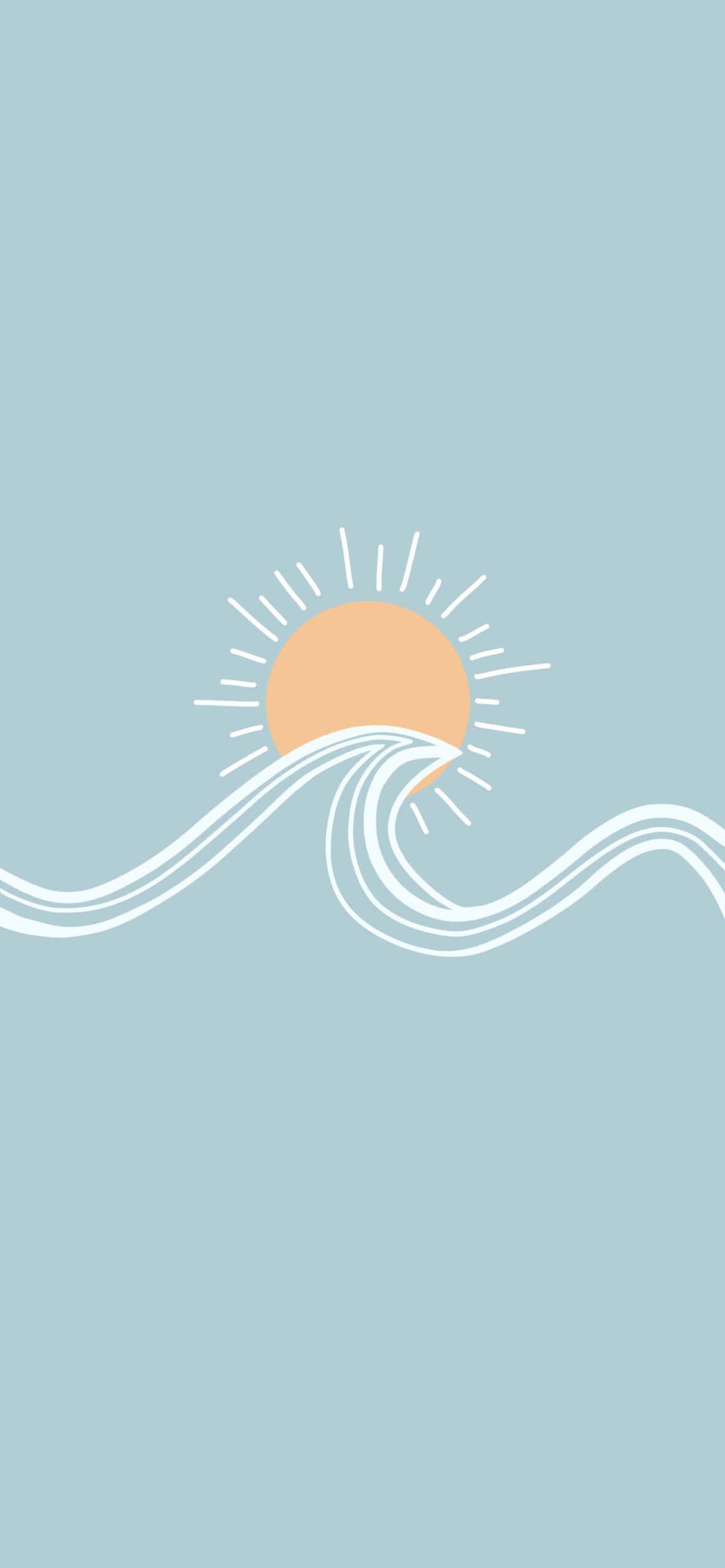 En beroligende og fredfyldt teal æstetik. Wallpapers