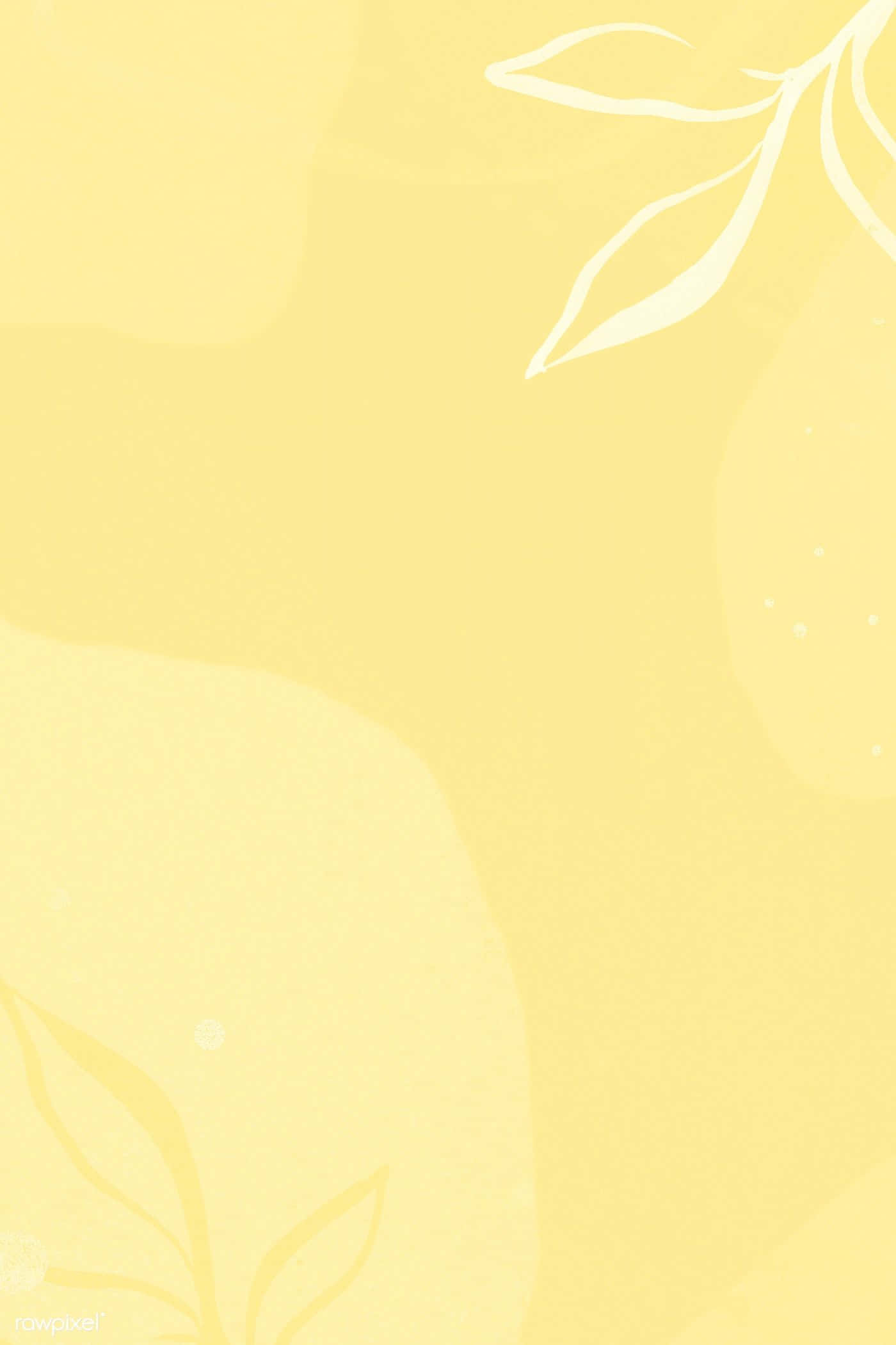 En beroligende pastelgul baggrund, der lyser skærmen op med en minimalistisk og rolig tone. Wallpapers