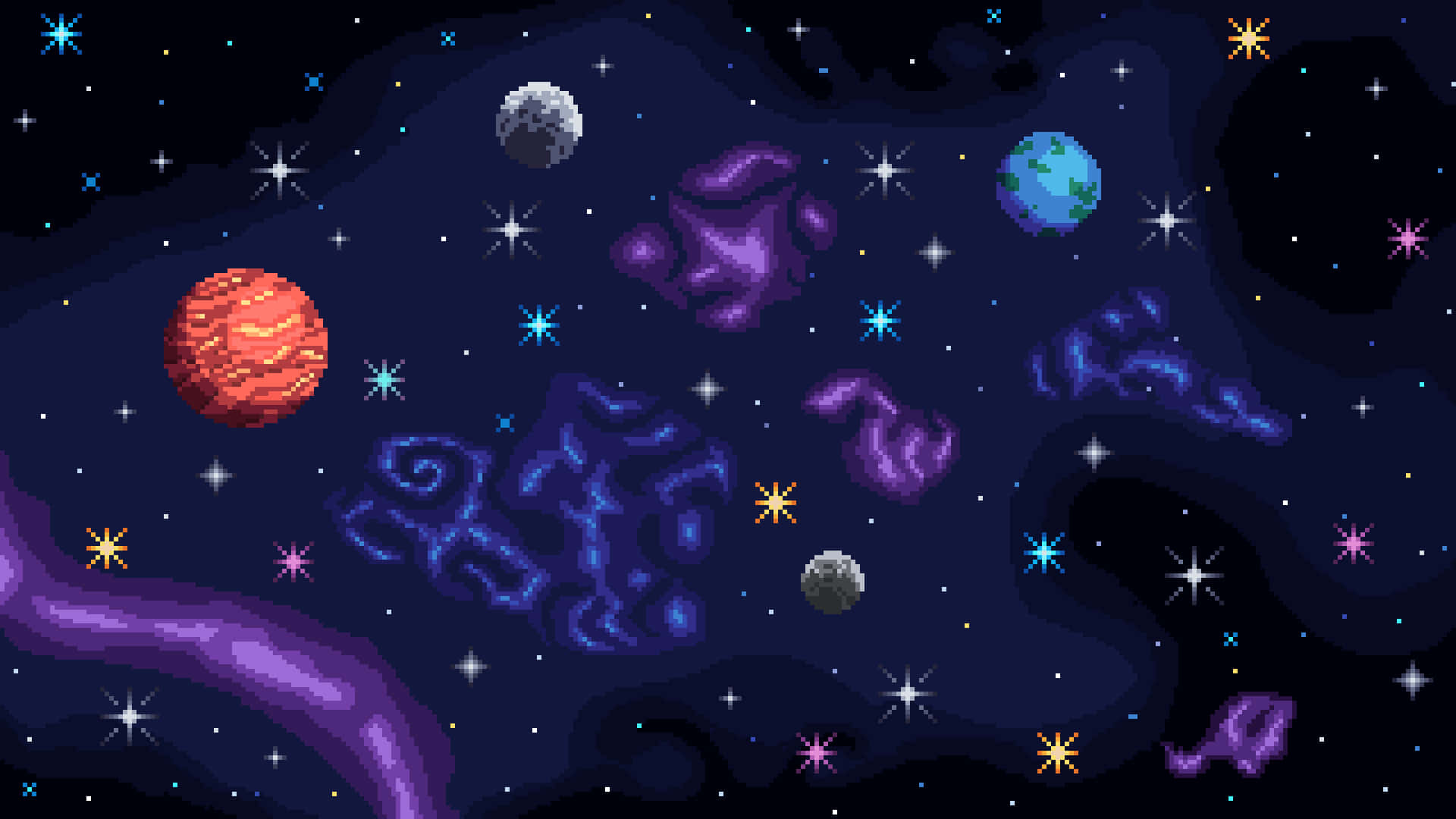 En betagende udsigt over nattehimlen Wallpapers
