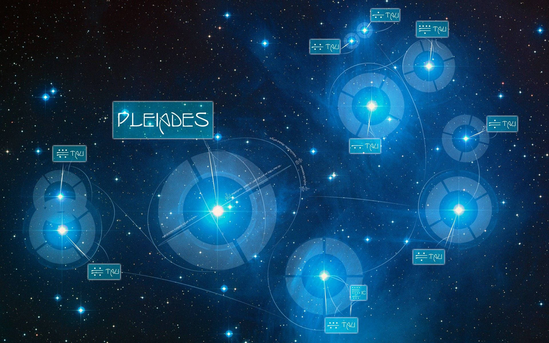 En betagende udsigt over Plejaderne-stjernebilledet Wallpapers