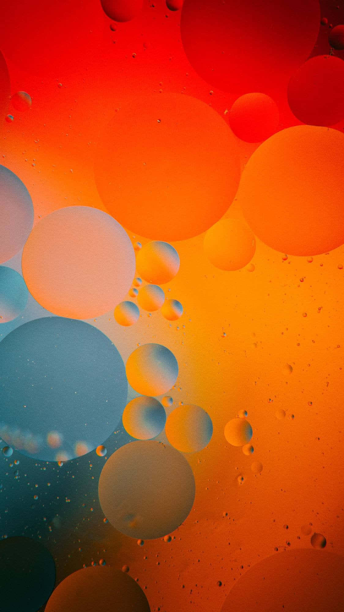 en blå og orange baggrund Wallpapers