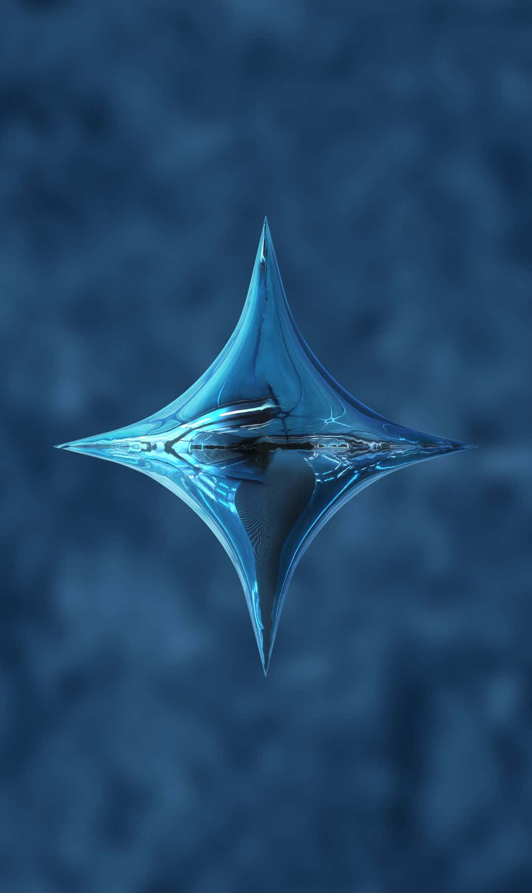 en blå stjerne på en blå baggrund Wallpapers