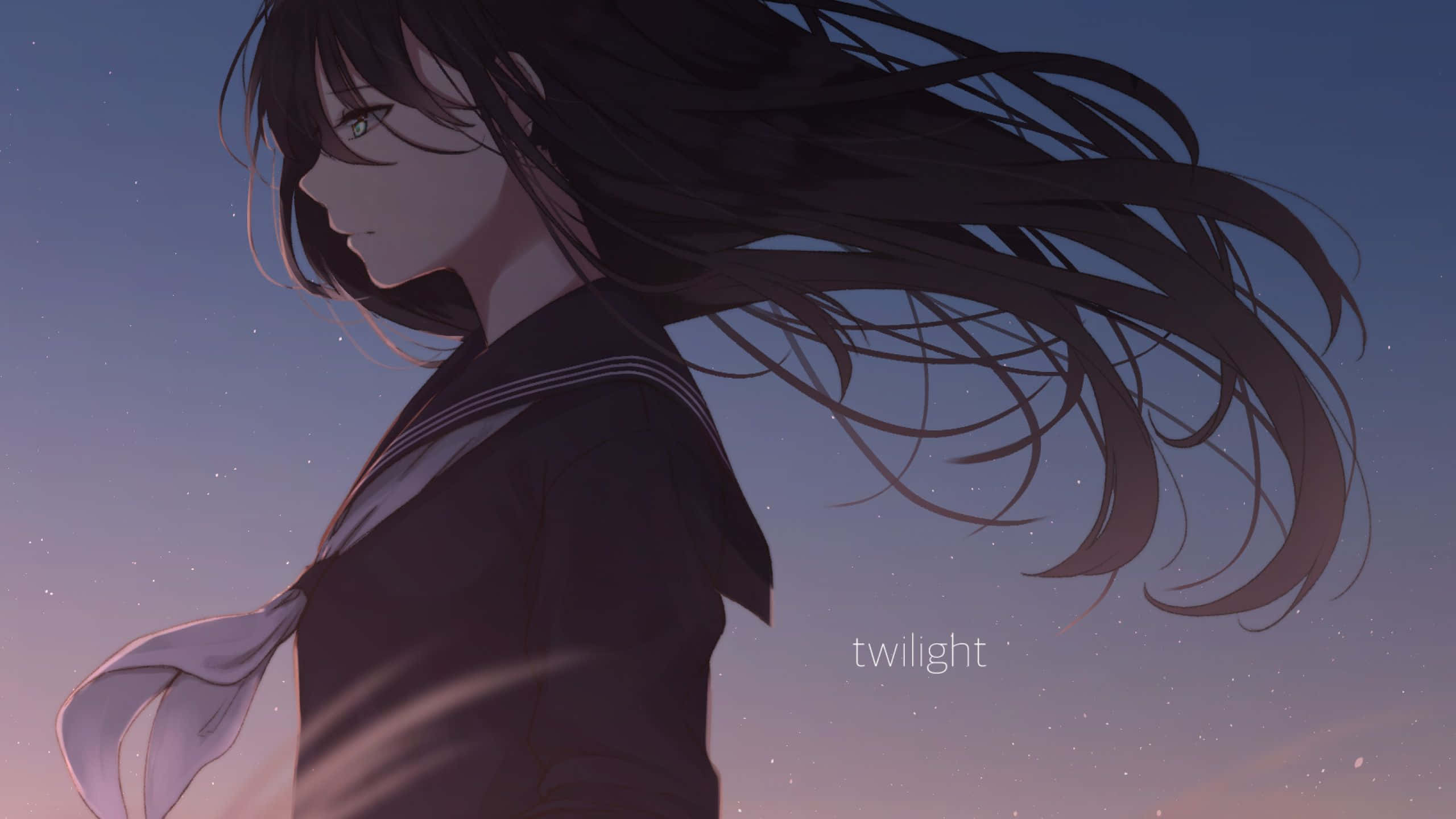 En ensom pige fortabt i sin sorg Wallpapers