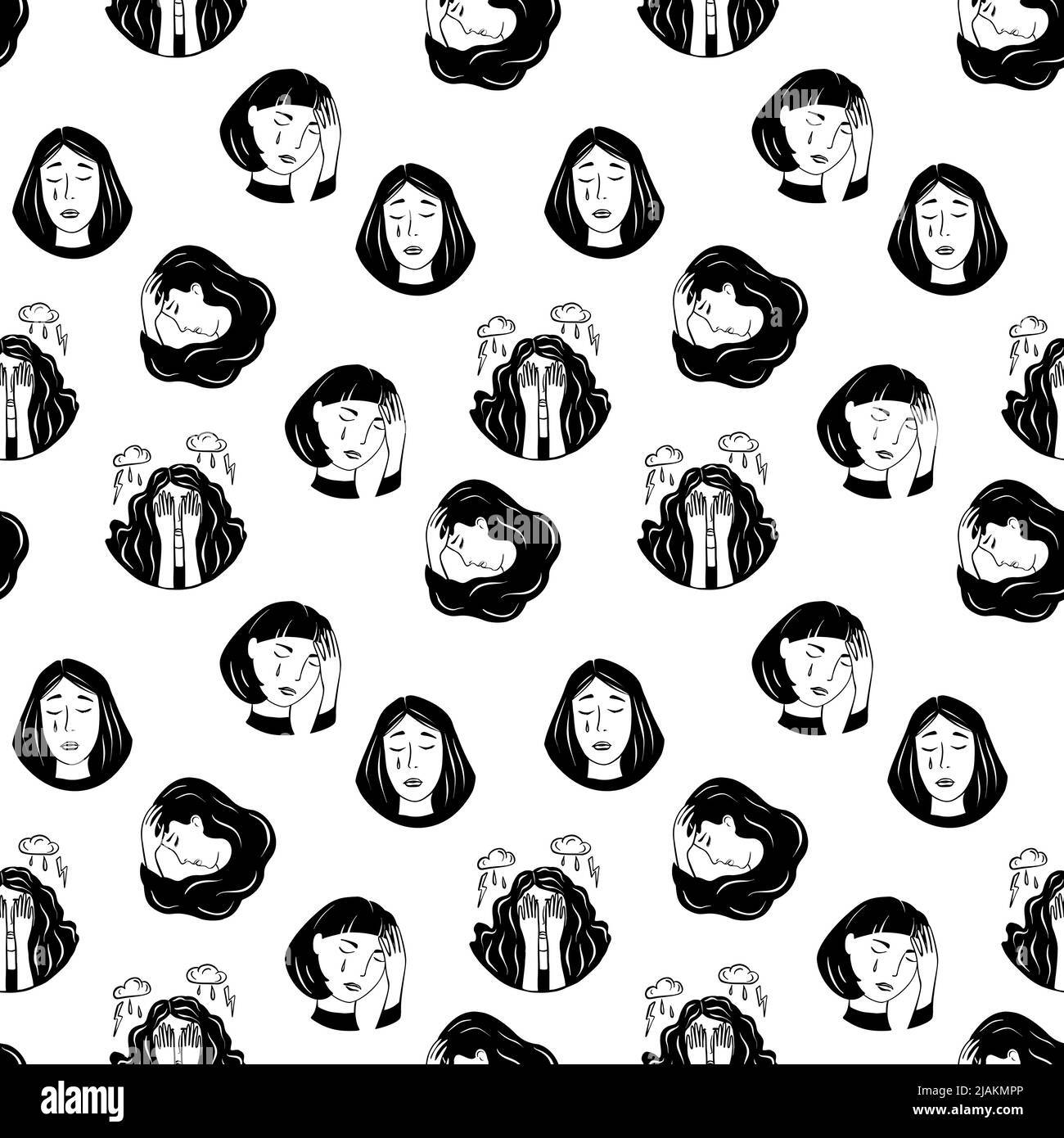 En Ensom Pige Sidden i Dæmpet Lys Wallpapers