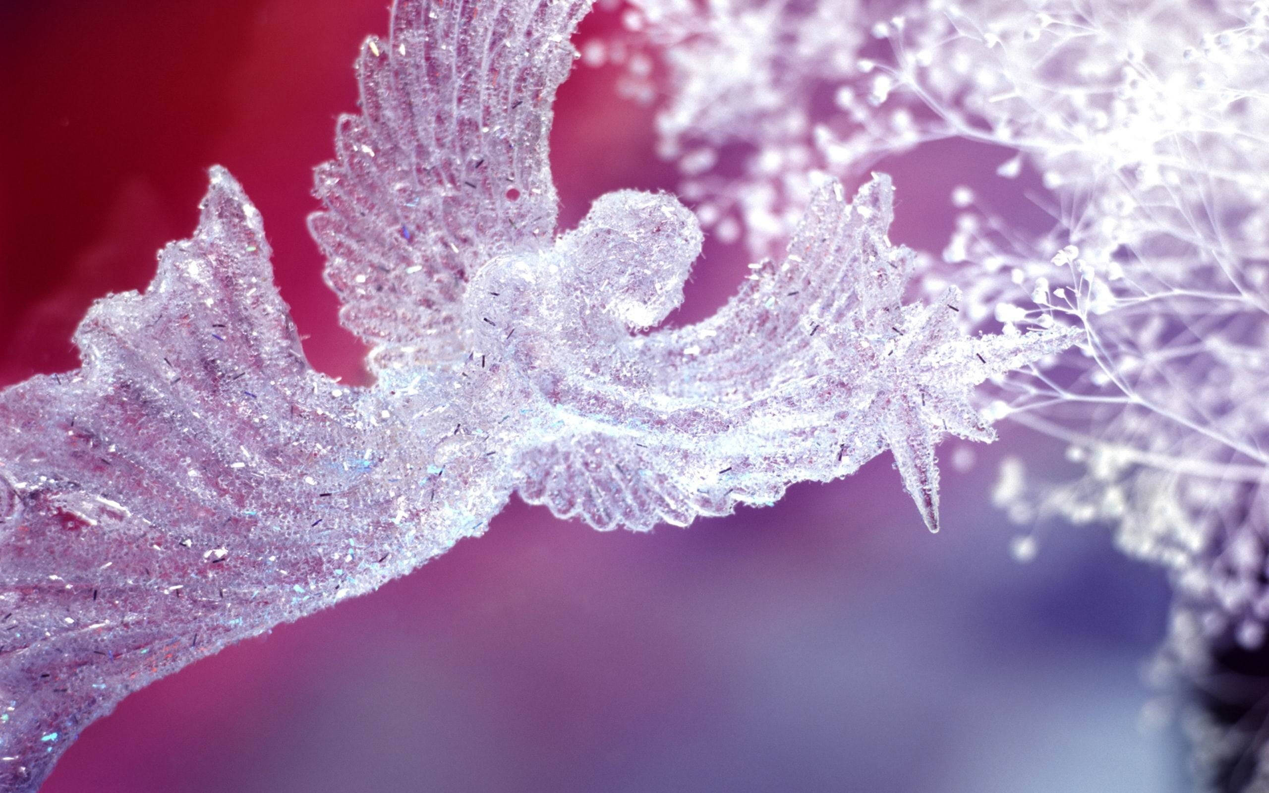En fantastisk krystaljuleengel Wallpapers
