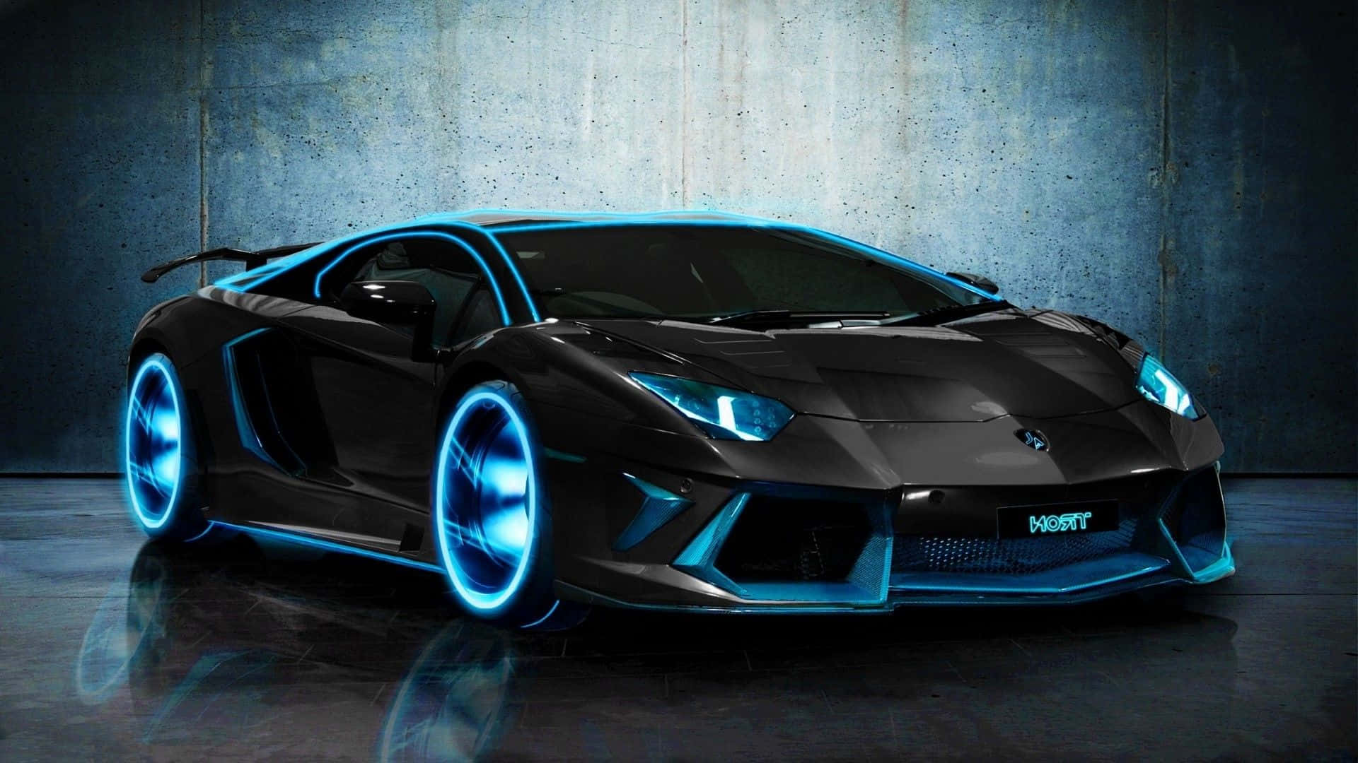 En fantastisk Lamborghini galopperer hen ad asfalten Wallpapers