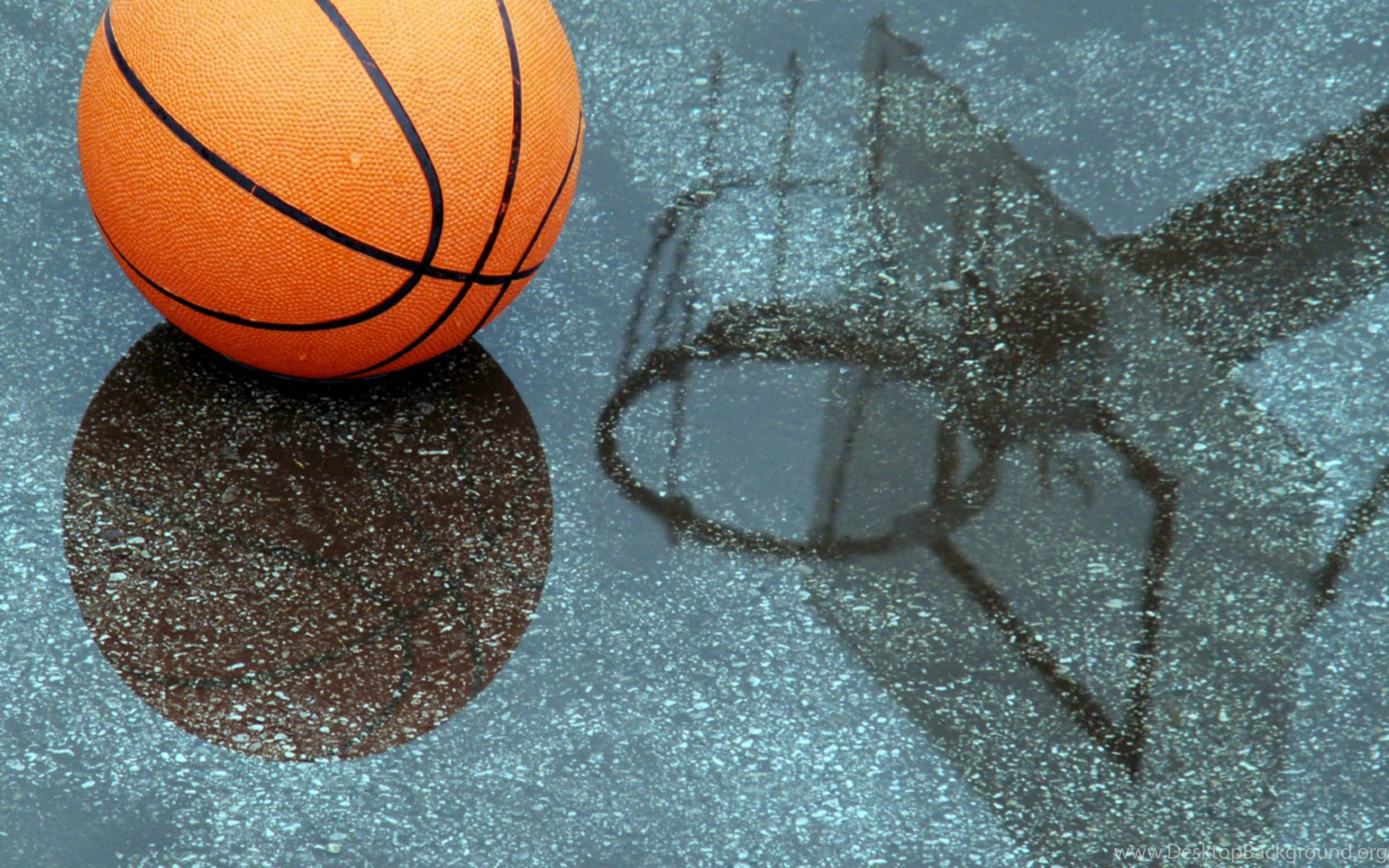 En farverig 4K basketballbaggrund. Wallpapers