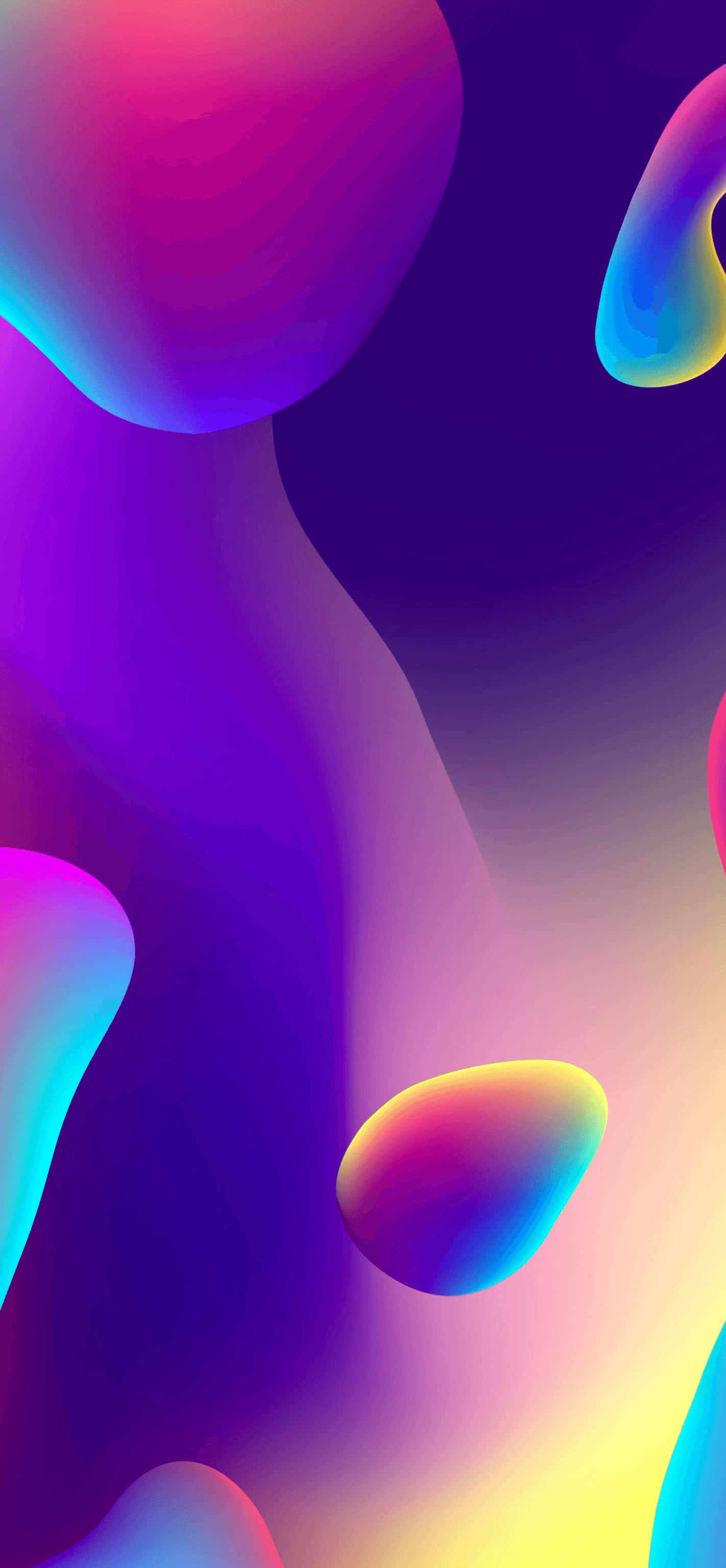 en farverig abstrakt baggrund med farverige former Wallpapers