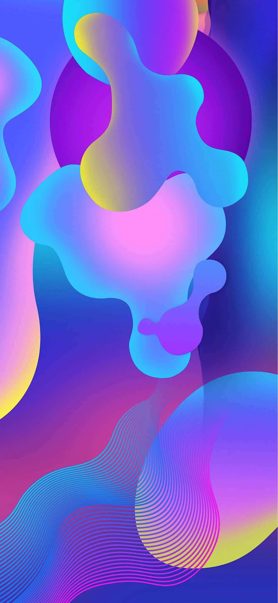 en farverig abstrakt baggrund med en regnbue af farver Wallpapers
