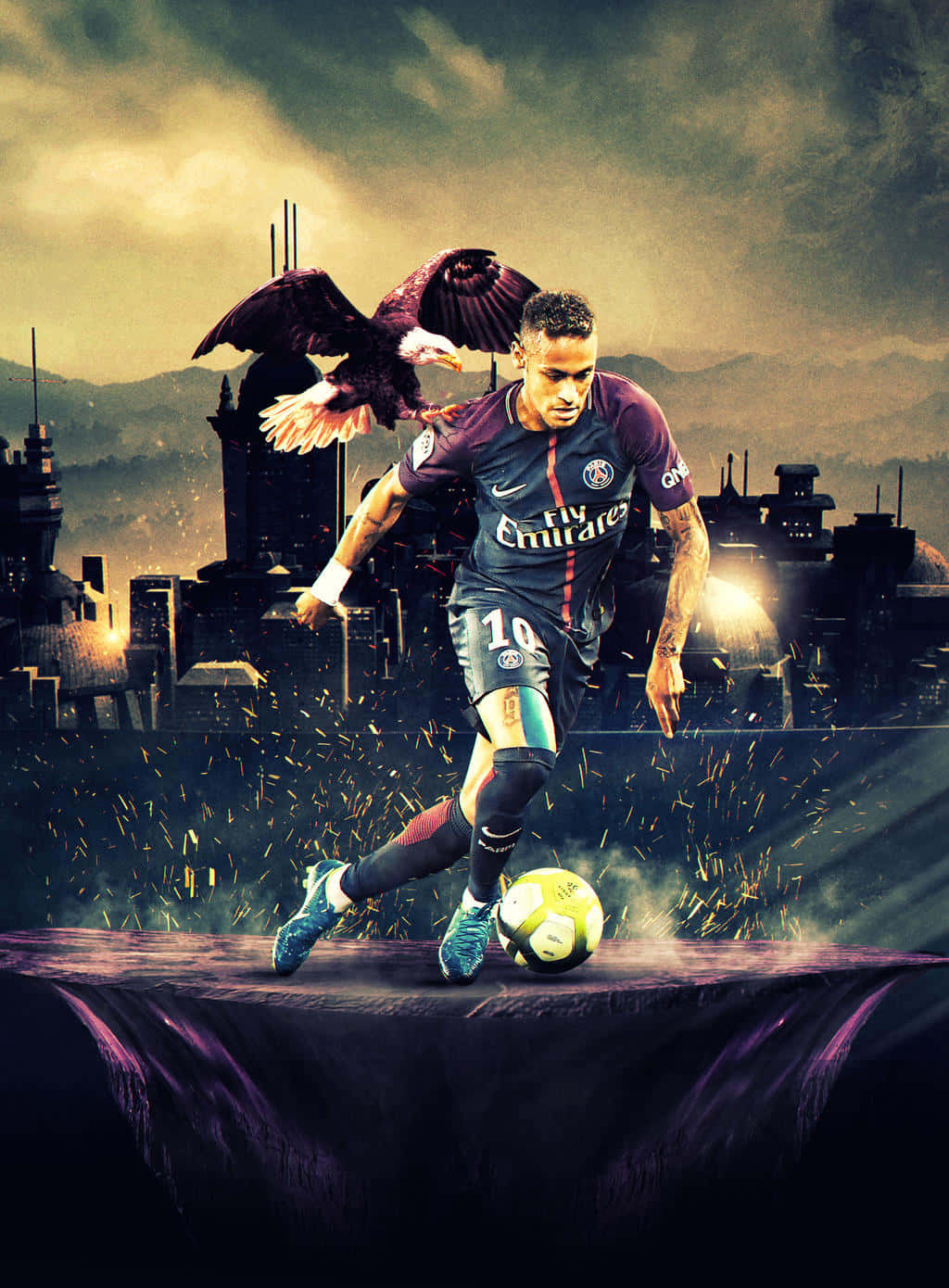 en fodboldspiller sparker en bold Wallpapers