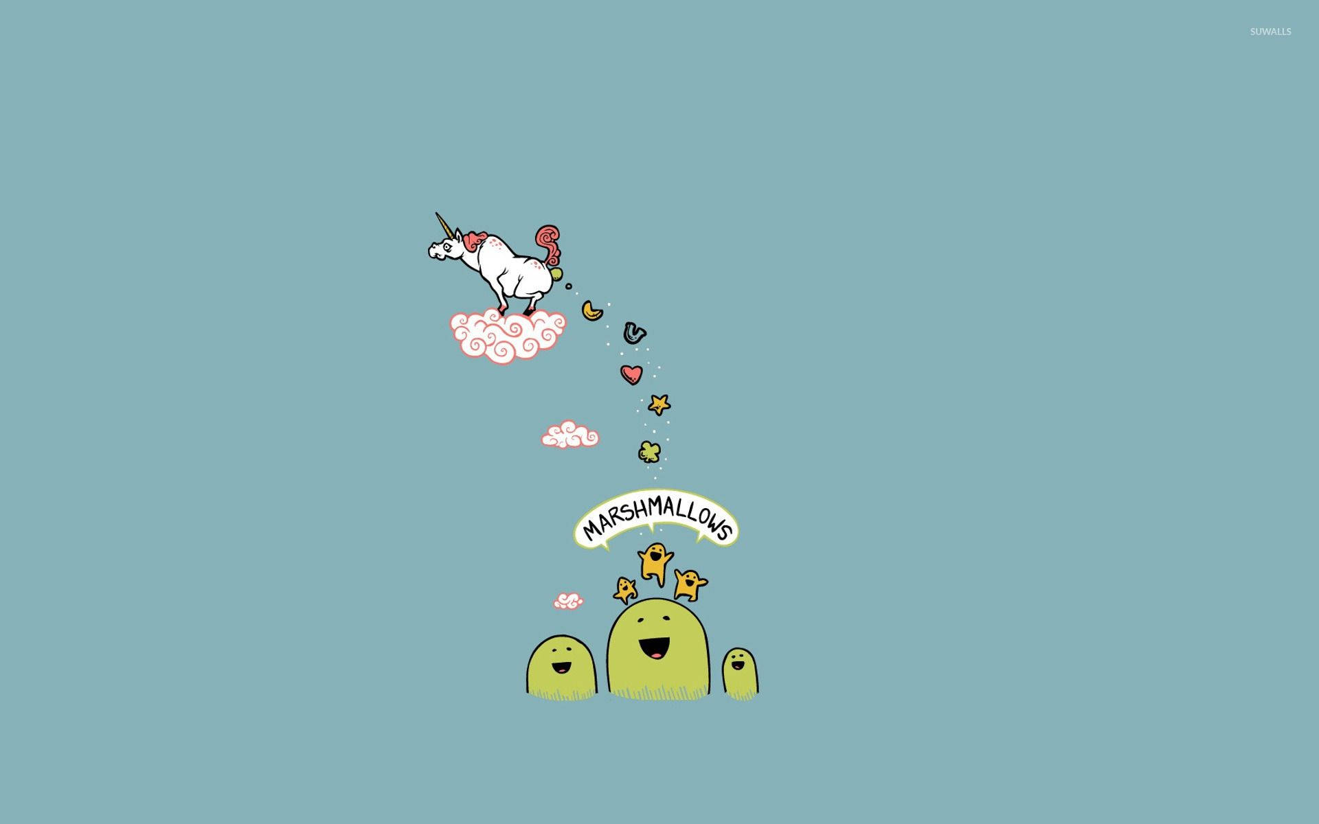 En funklende bunke magisk enhjørningspoop Wallpapers