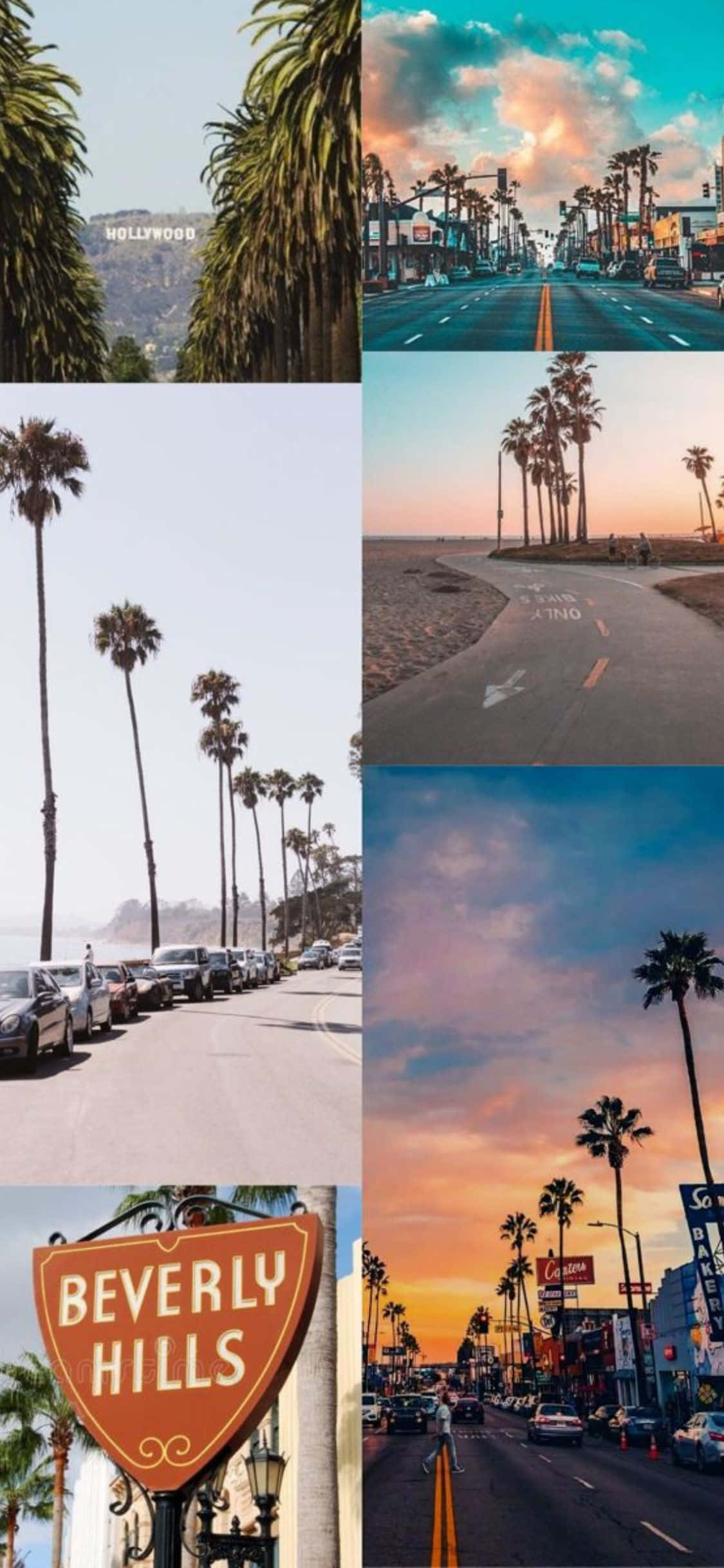 En glødende solnedgang i Californien med iPhone Xs Wallpapers