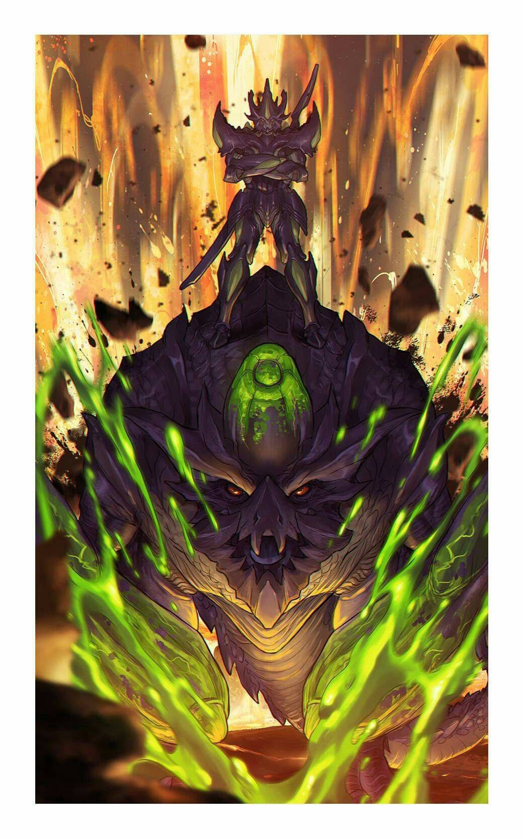 en grøn og sort drage med en grøn flamme Wallpapers