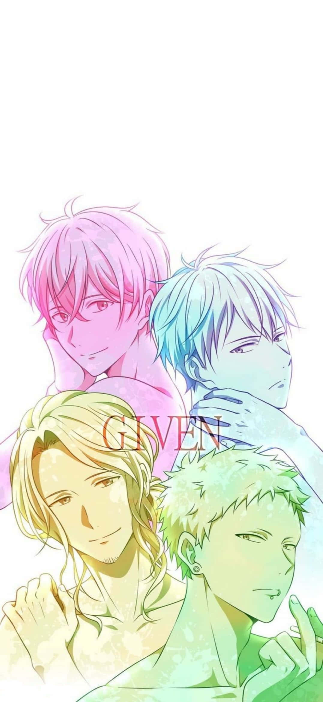 en gruppe anime-karakterer med forskelligt farvet hår Wallpapers