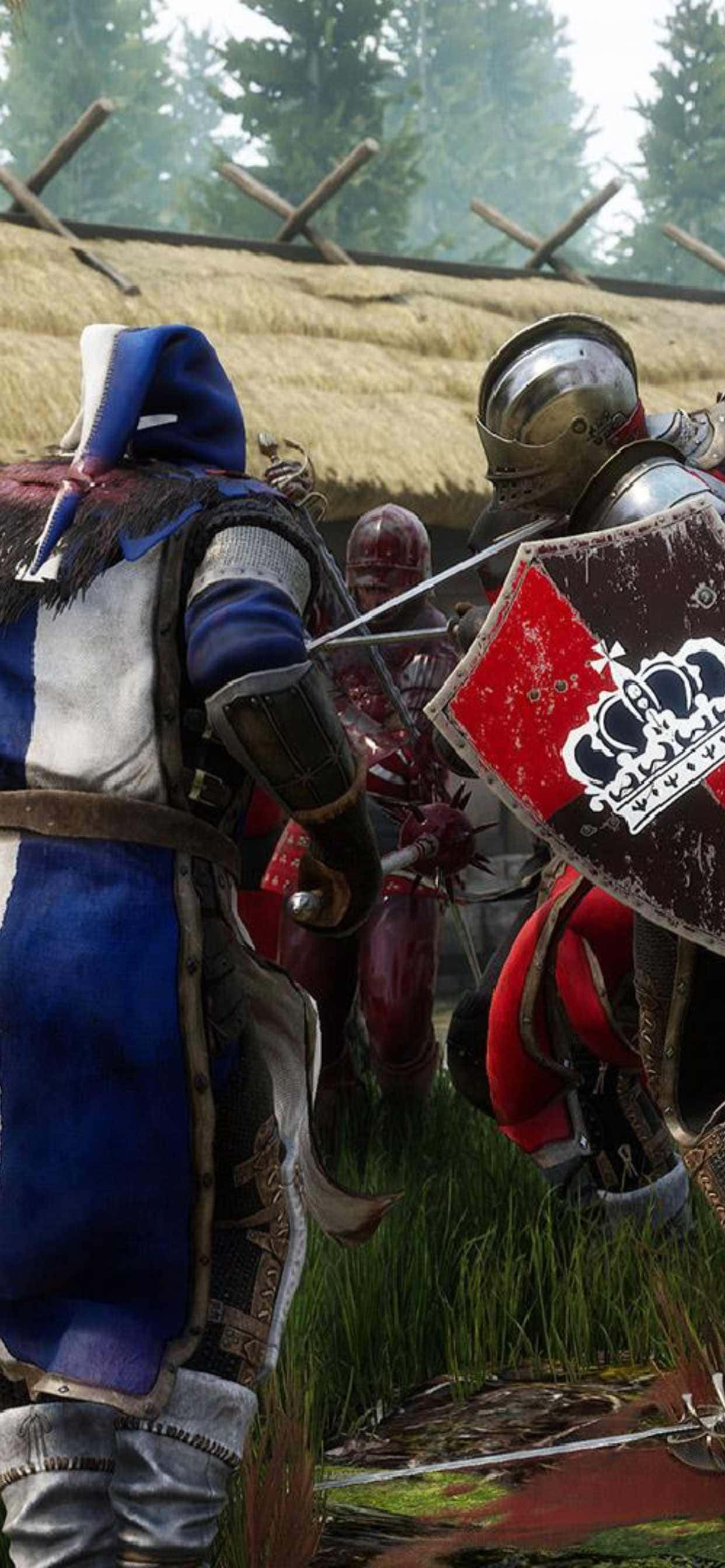 en gruppe riddere kæmper i et spil Wallpapers