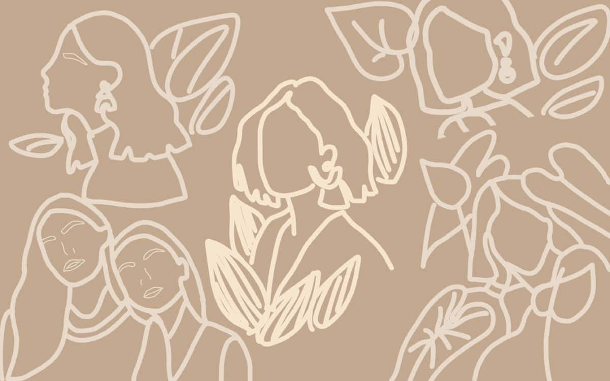 En hyggelig og indbydende beige æstetik Wallpapers