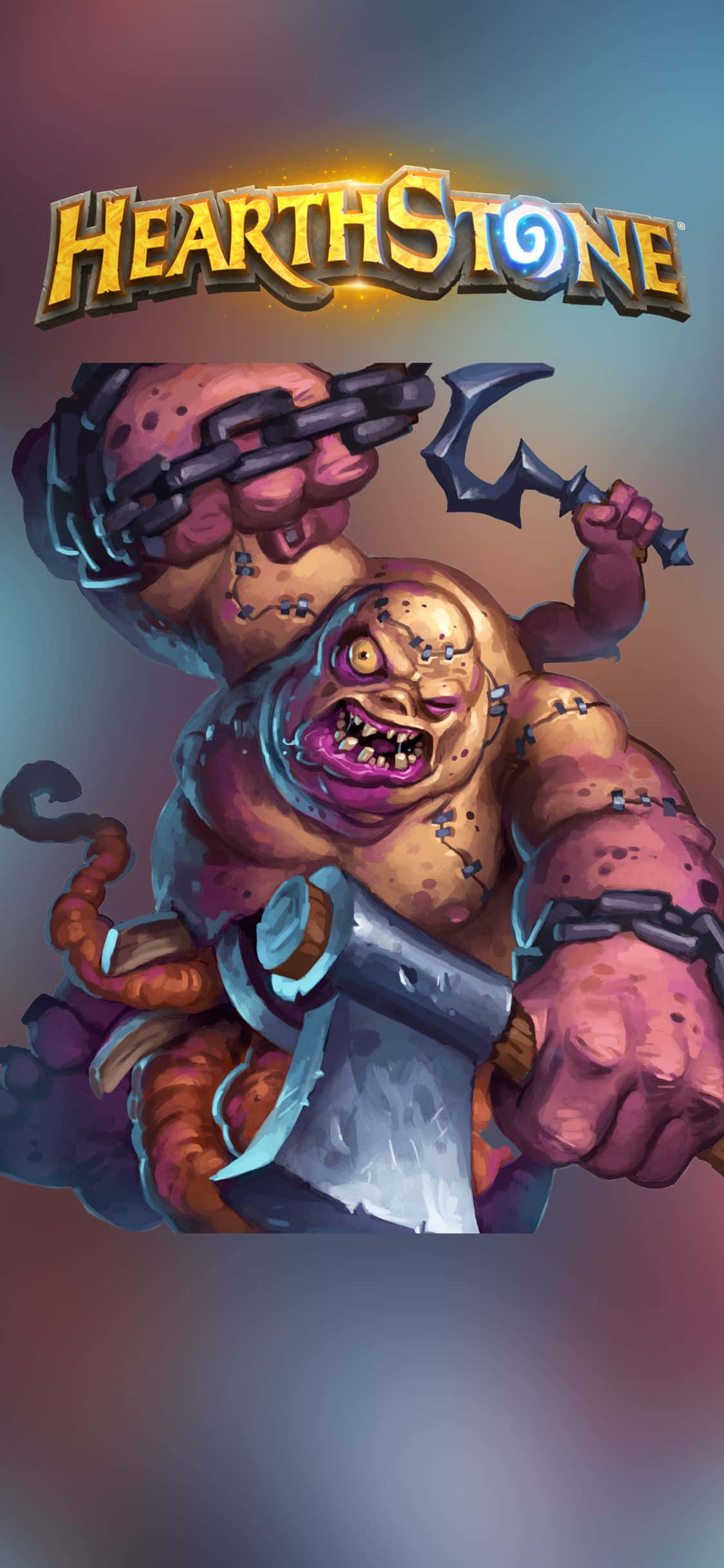 En iPhone Xs på Hearthstones Brightwing-Illidan Skin Wallpapers