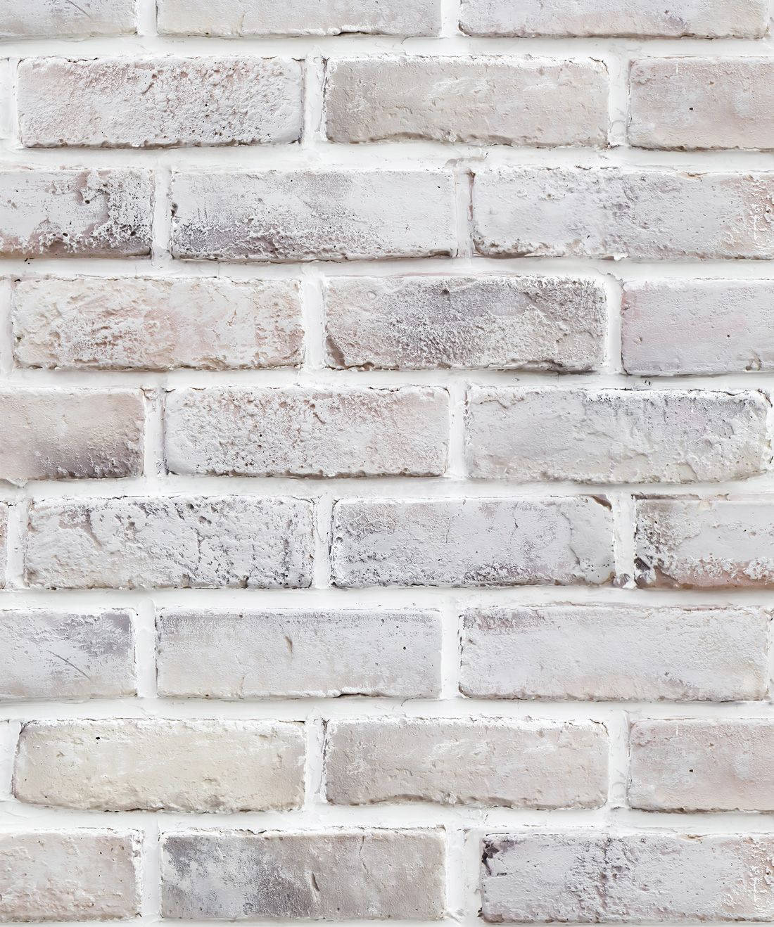 En kalket hvid murstensvæg i løberforbandt Wallpapers