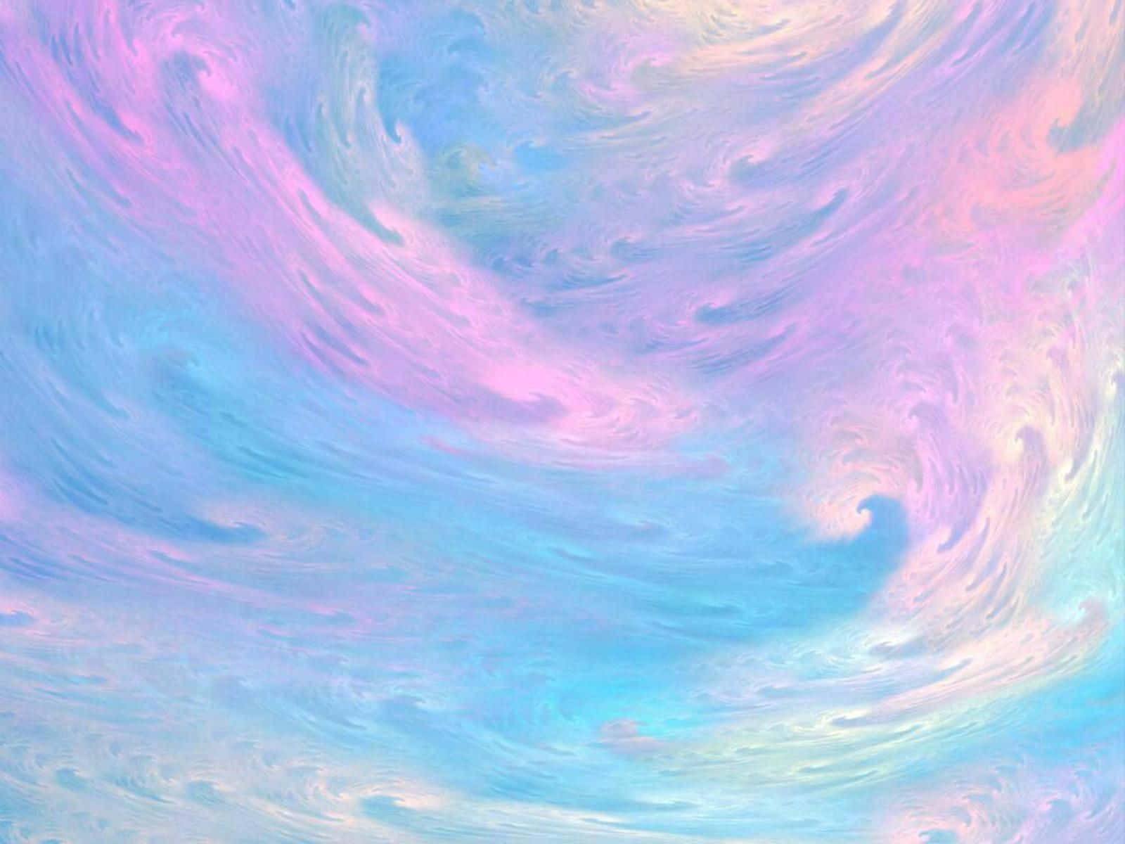En kystudsigt med en drømmeagtig pastelæstetik. Wallpapers